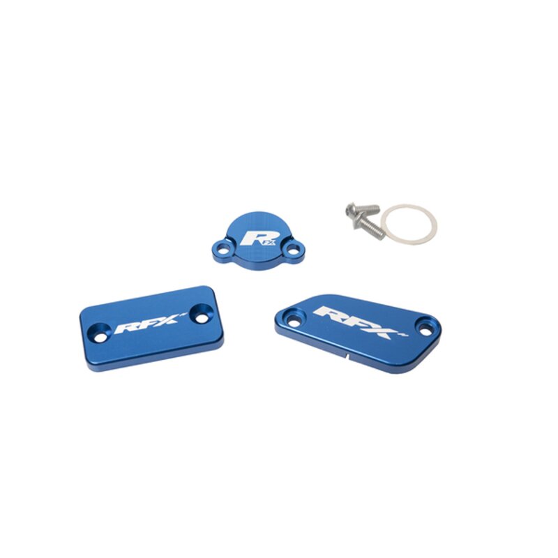 Image of Abdeckung Brems- / Kupplungszylinder RFX Pro blau KTM SX 65 / 85 (Brembo Bremse + Magura Kupplung)