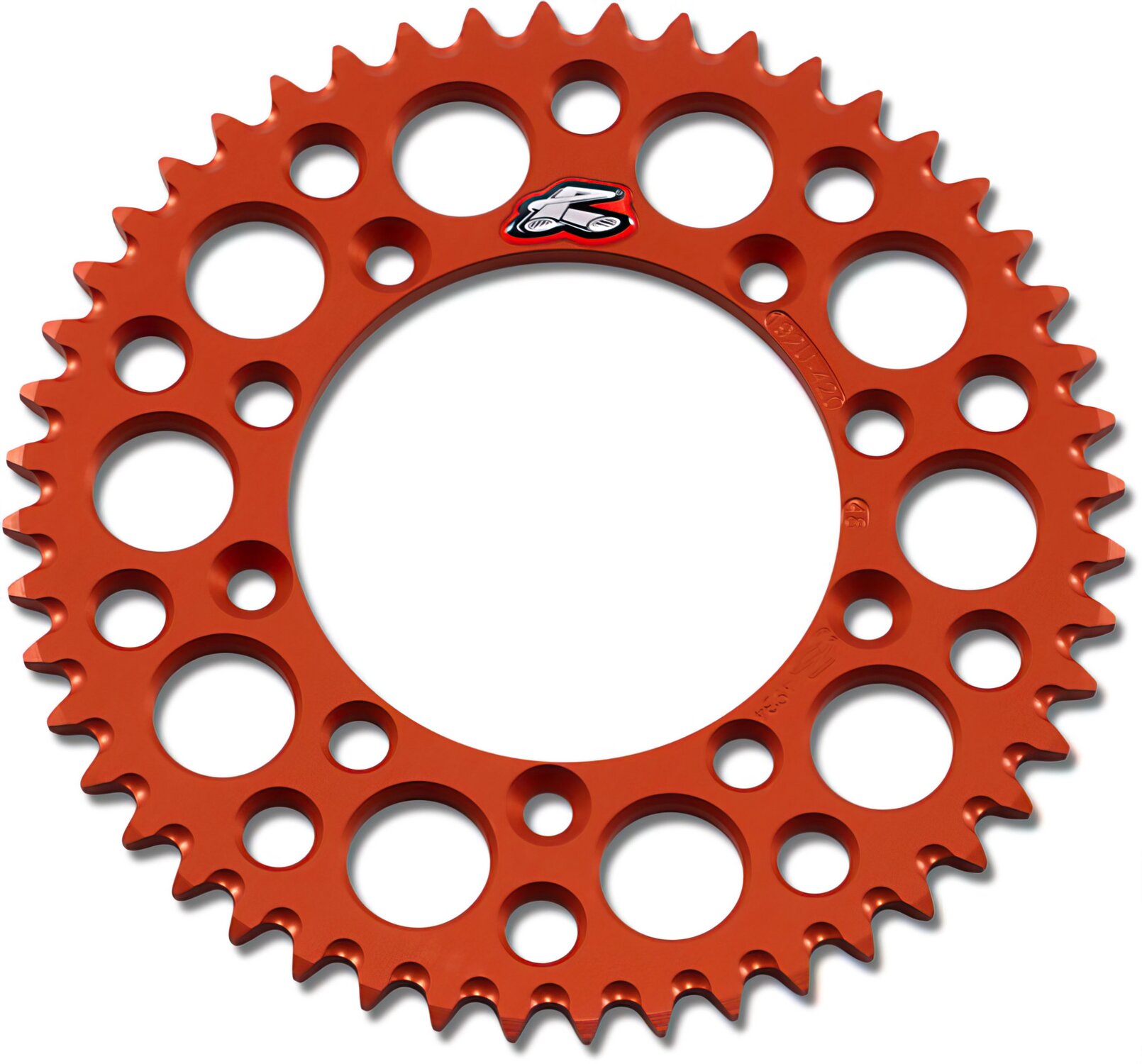 Image of Kettenrad Renthal 420 Z48 Ultra Light selbstreinigend orange TC / SX 65