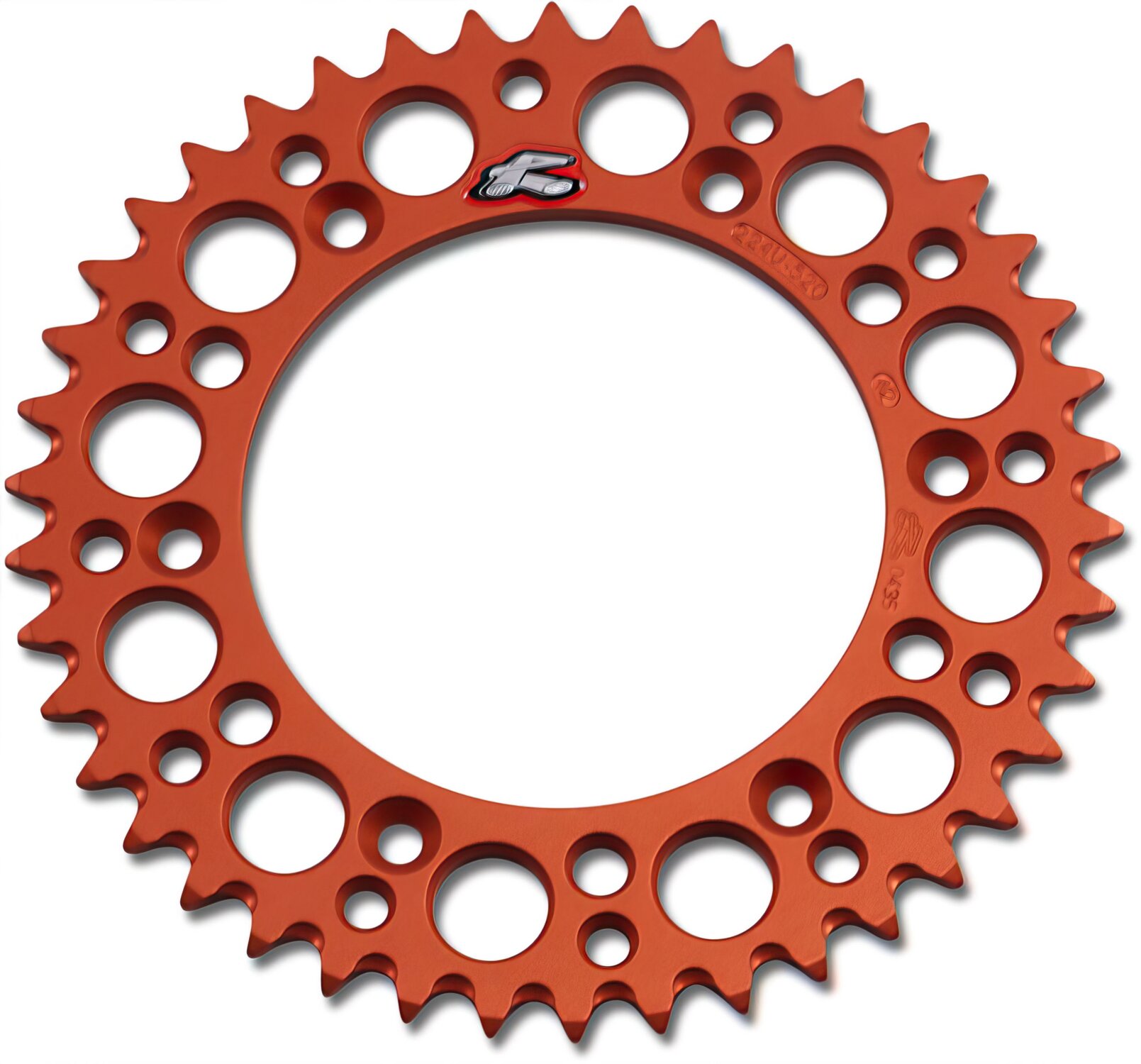 Image of Kettenrad Renthal 520 Z42Ultra Light selbstreinigend orange KTM / Husqvarna / GasGas