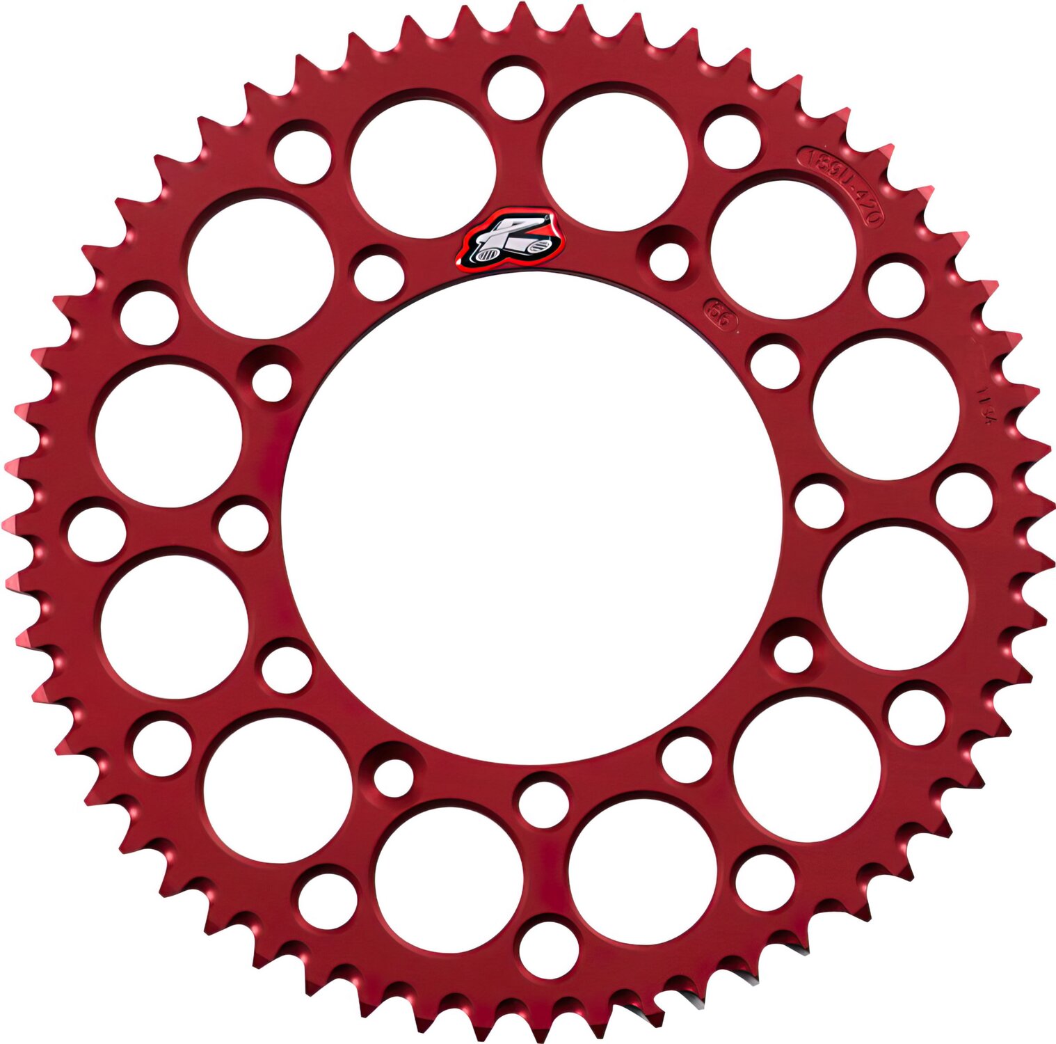 Image of Kettenrad Renthal 420 Z56 Ultra Light selbstreinigend rot CR 80 / 85