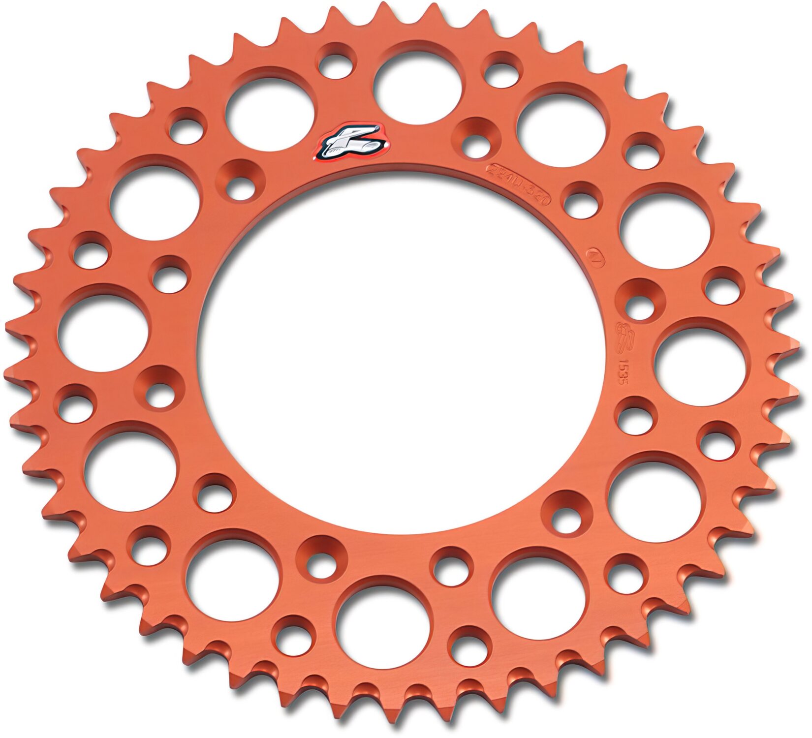 Image of Kettenrad Renthal 520 Z47 Ultra Light selbstreinigend orange KTM / Husqvarna / GasGas