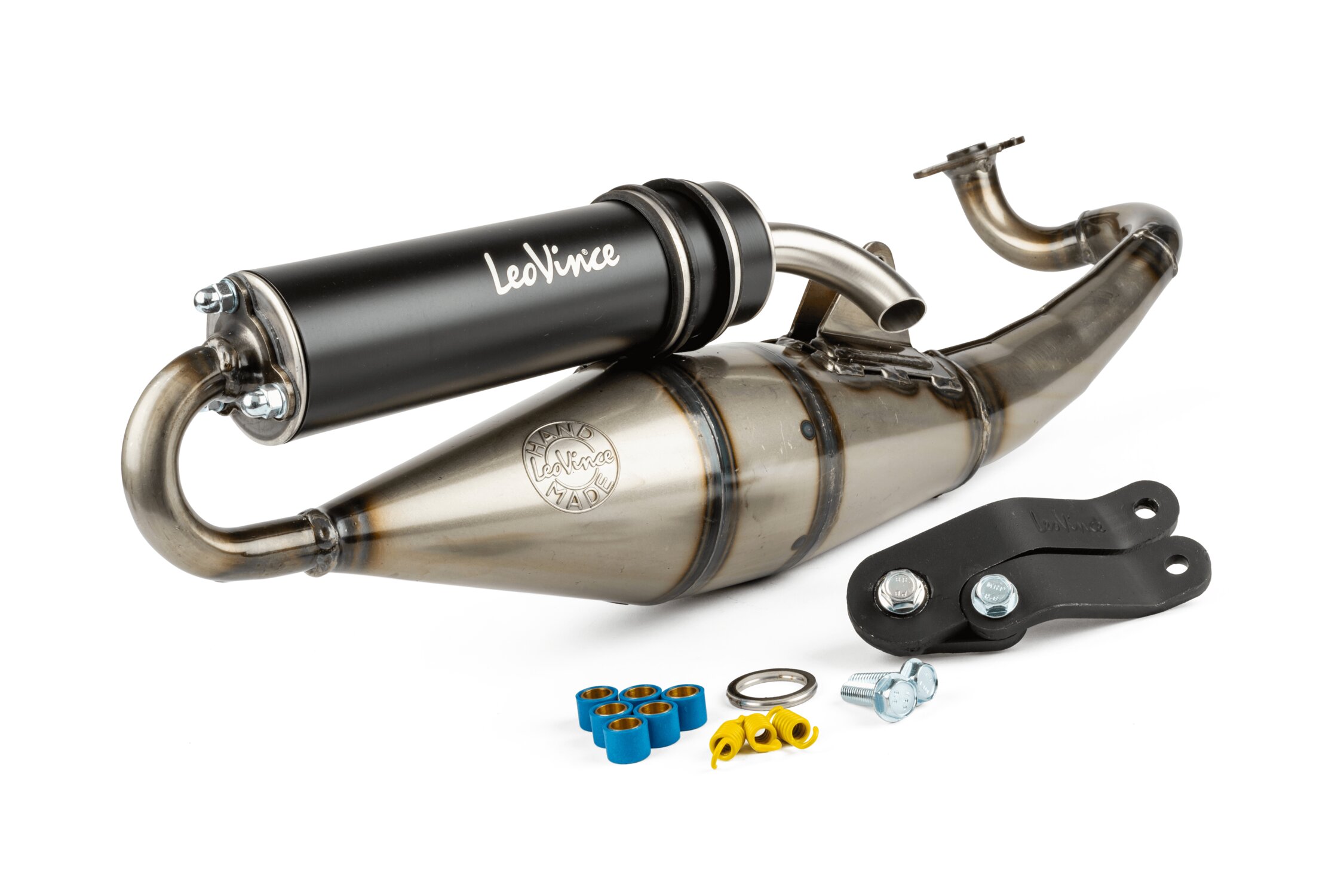 Image of Auspuff Leovince Handmade TT Black Edition Yamaha Aerox bis 2003