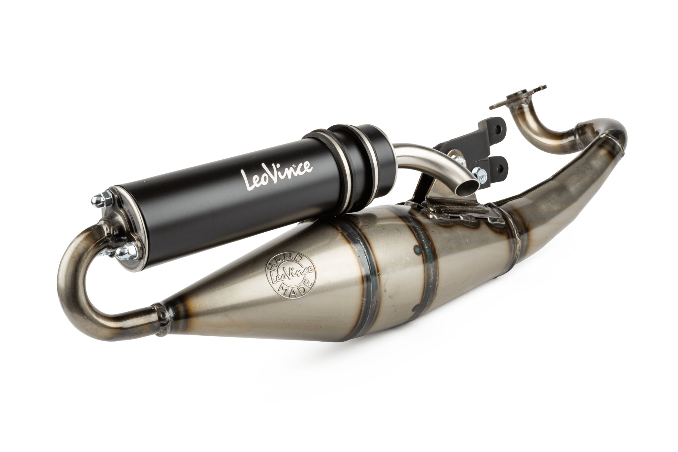 Image of Auspuff Leovince Handmade TT Black Edition Yamaha Aerox bis 2003