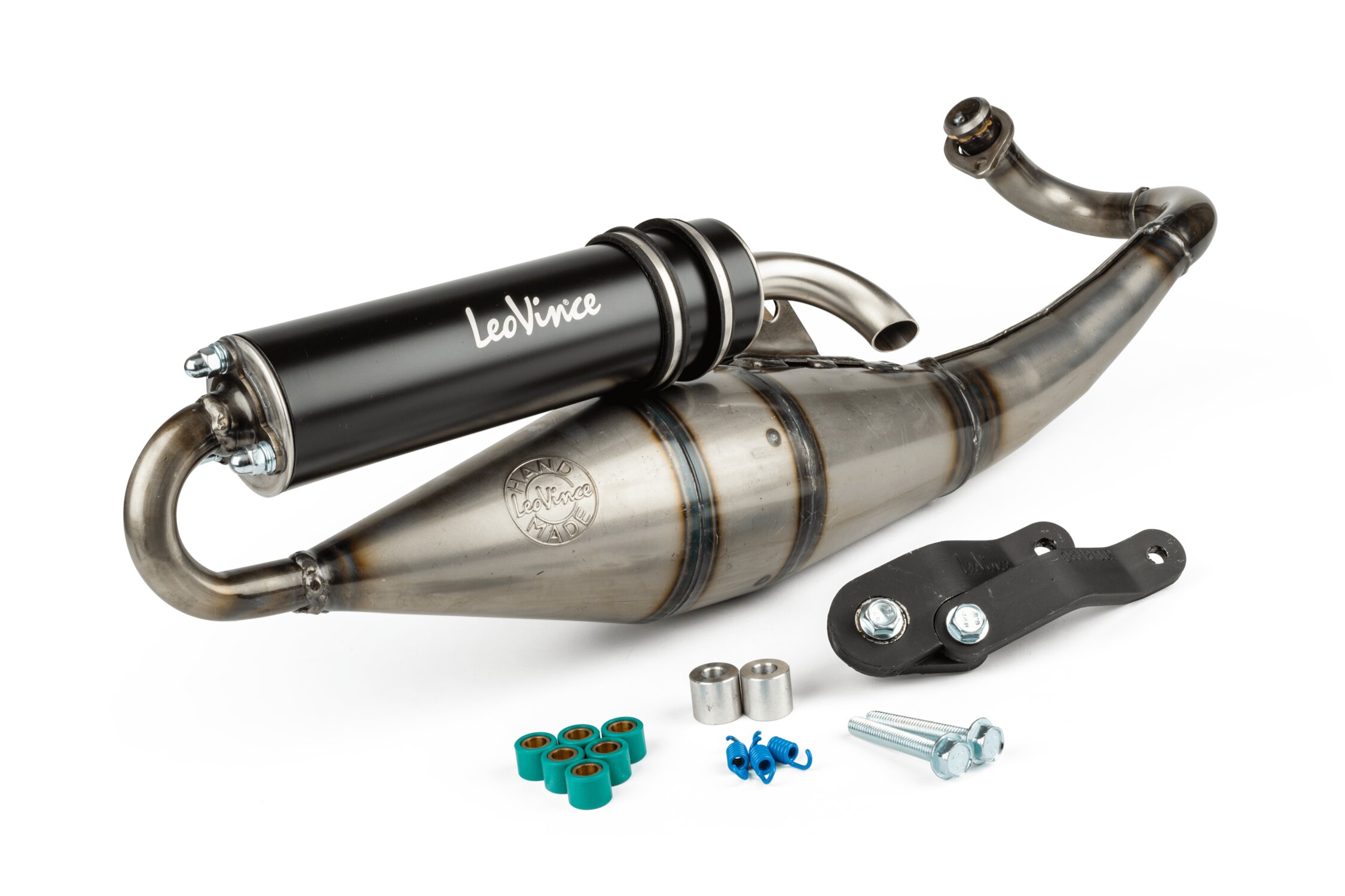 Image of Auspuff Leovince Handmade TT Black Edition Piaggio