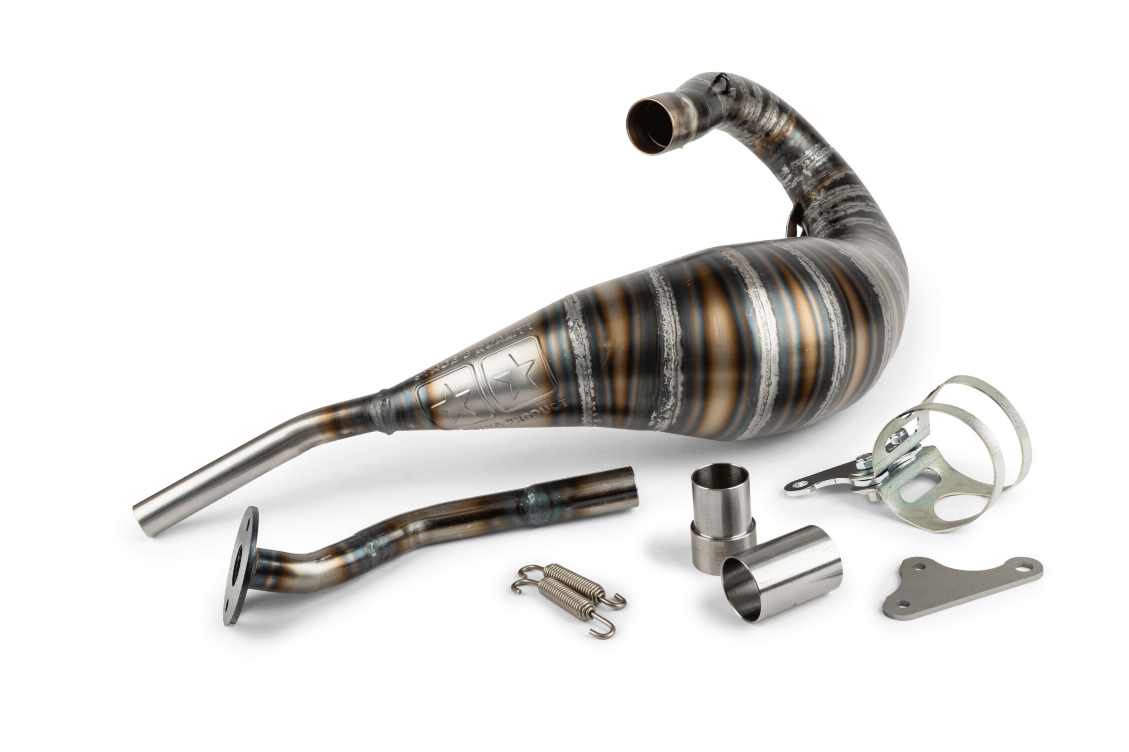 Image of Auspuff (ohne ESD) Stage6 80 - 90ccm high mount Beta RR