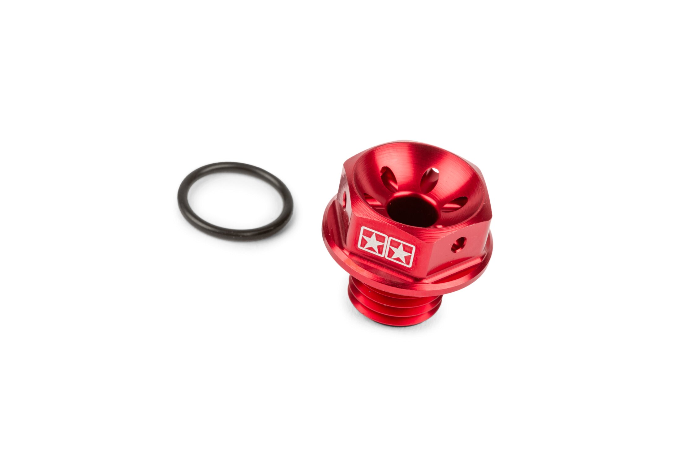 Image of Öleinlassschraube Stage6 Piaggio rot