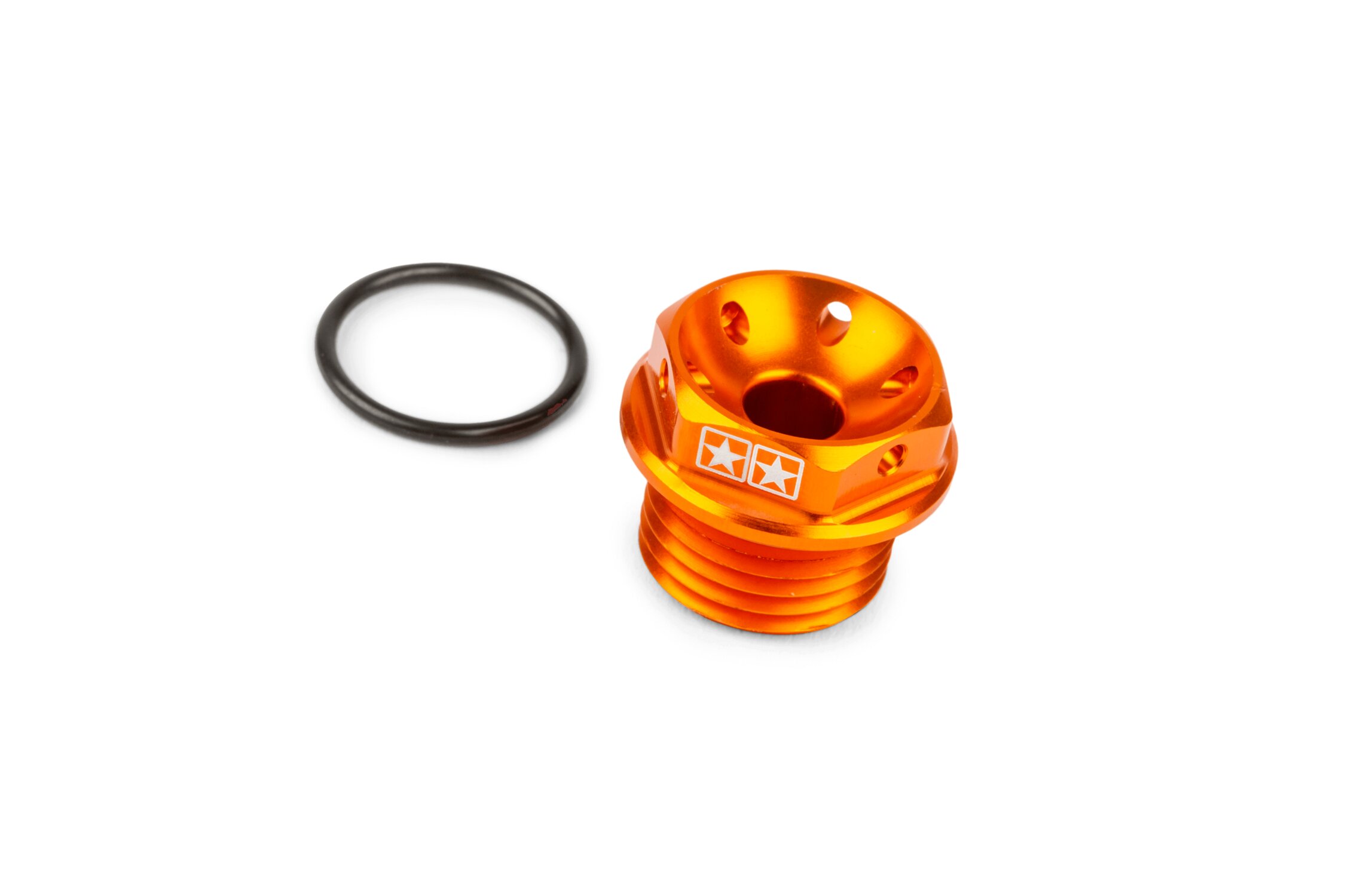 Image of Öleinlassschraube Stage6 Derbi orange