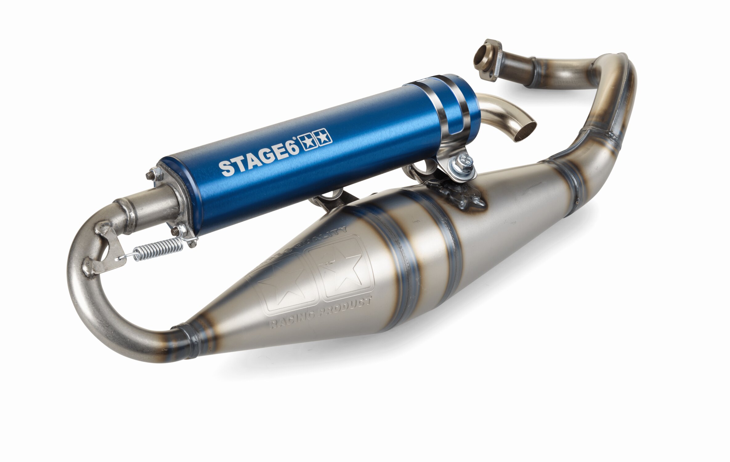 Image of Auspuff Stage6 Pro Replica MK2 Blau Piaggio