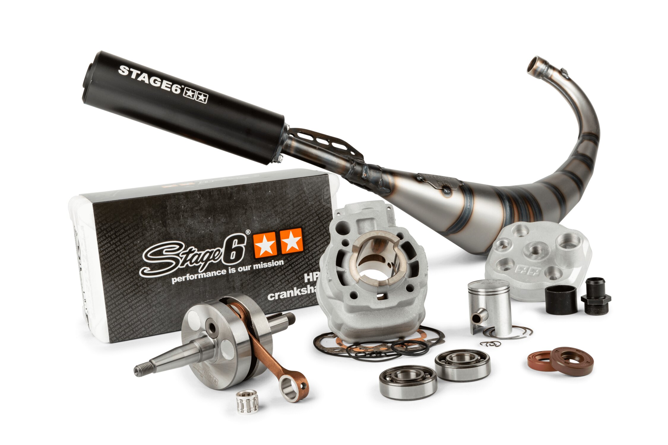 Image of Tuningkit Zylinder - Kurbelwelle - Auspuff Stage6 Sport MK2 50ccm AM6