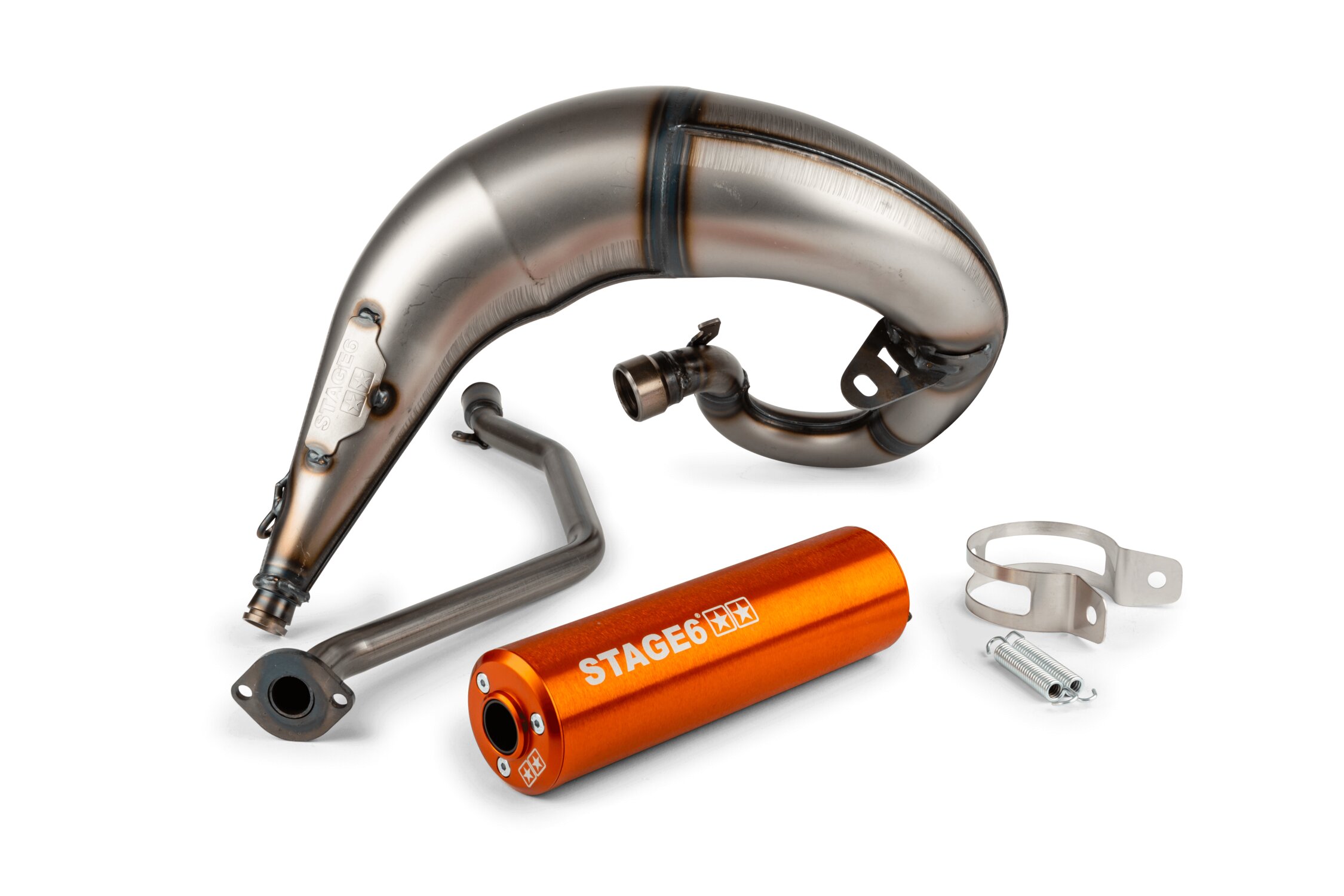 Image of Auspuff Stage6 Streetrace high mount CNC orange Beta RR 2012 / HM / Vent