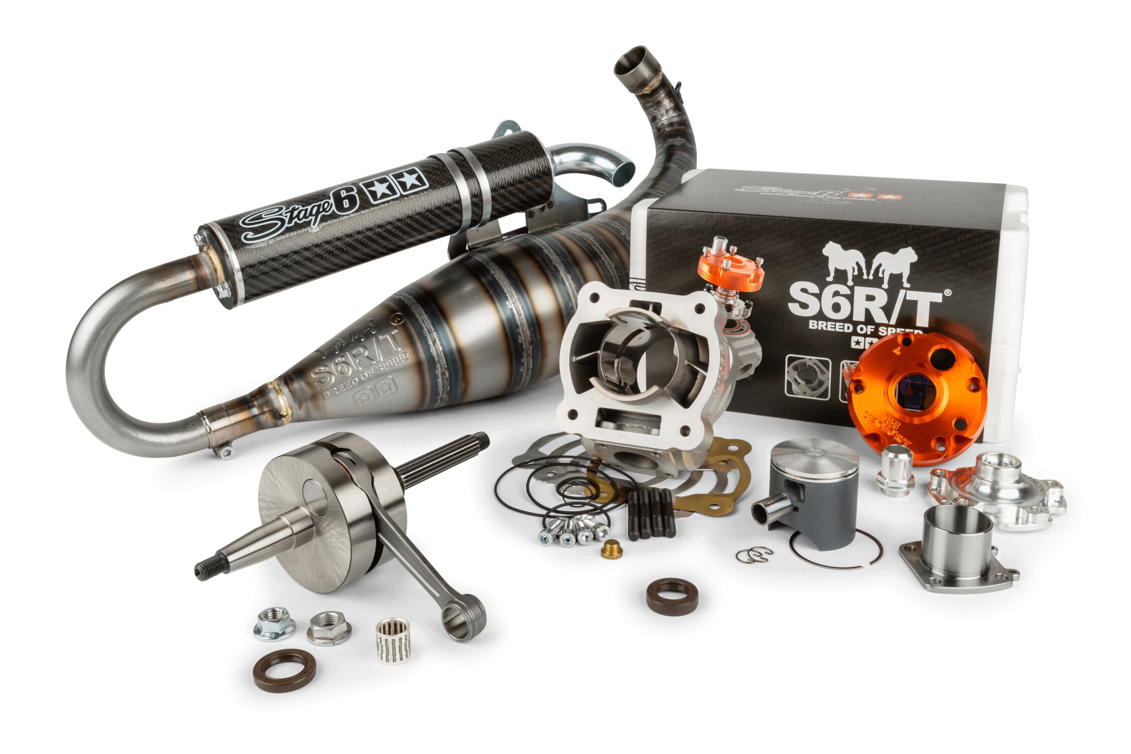 Image of Motorpack Zylinder + Kurbelwelle + Auspuff Racing Stage6 R/T FL100