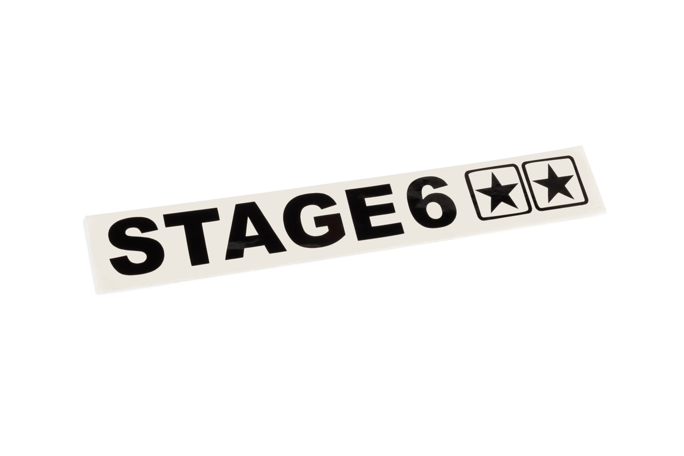 Image of Aufkleber geplottet Stage6 110x33mm schwarz