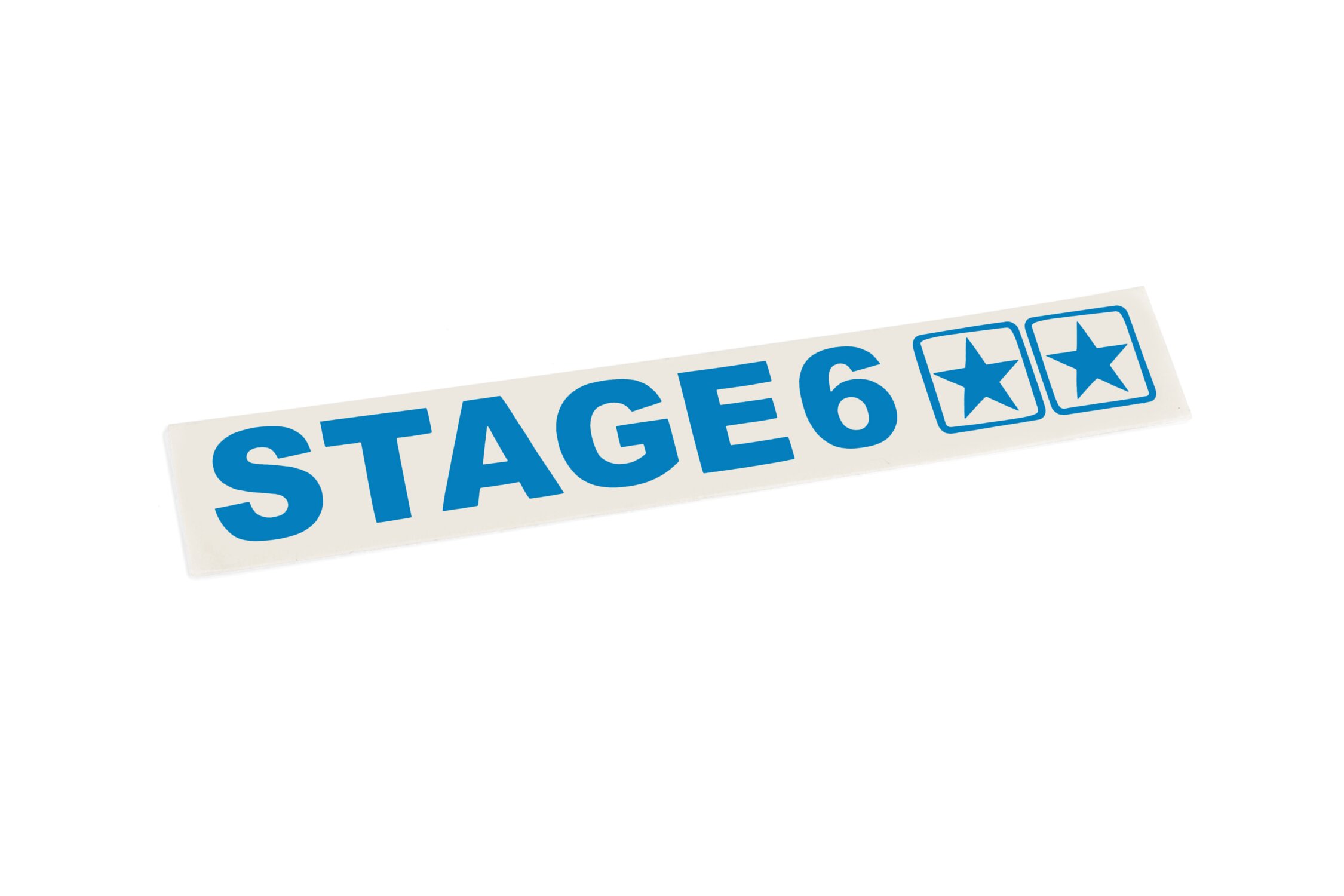 Image of Aufkleber geplottet Stage6 110x33mm blau