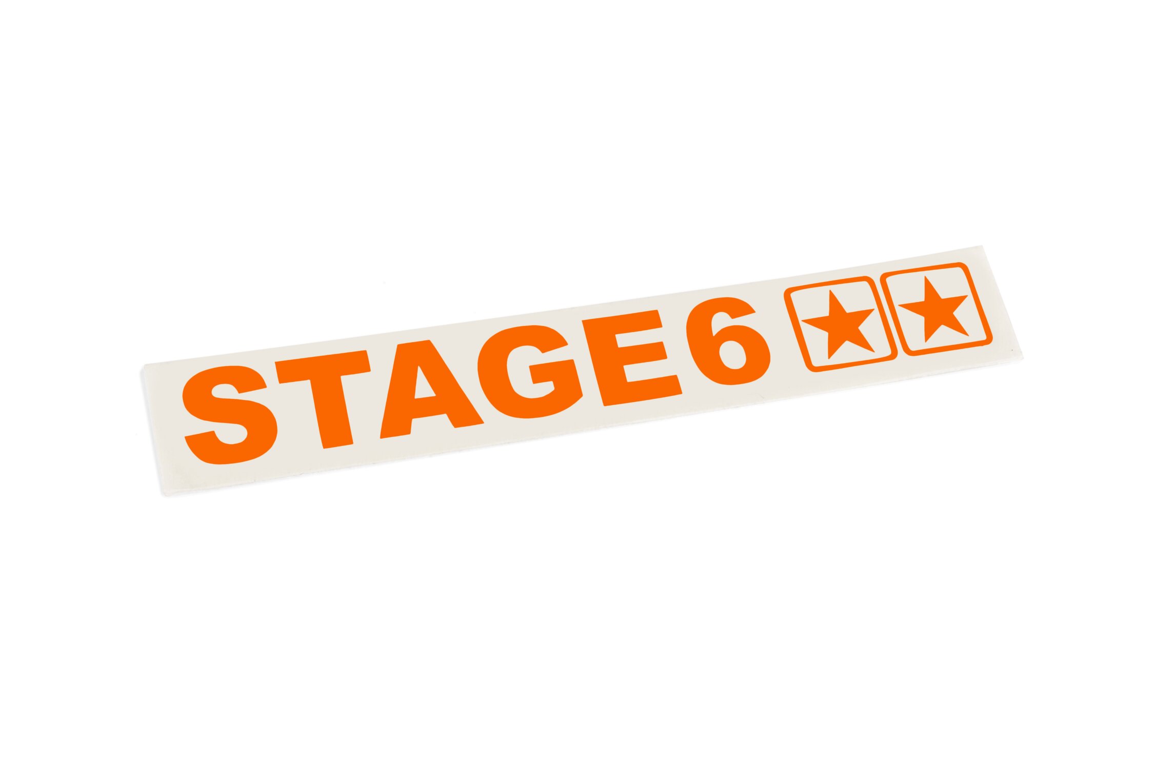 Image of Aufkleber geplottet Stage6 110x33mm orange