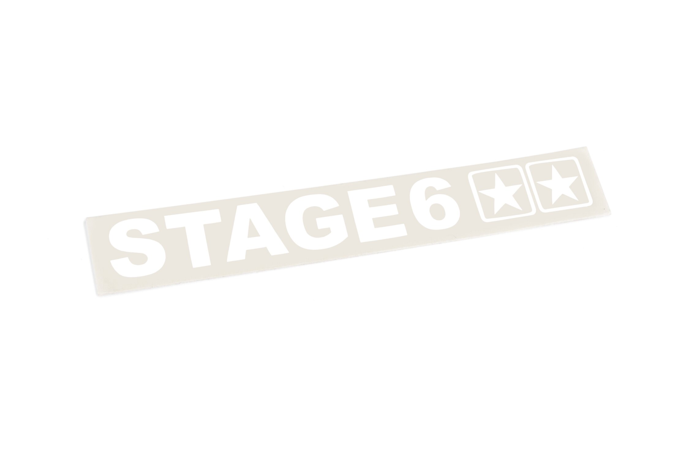 Image of Aufkleber geplottet Stage6 110x33mm weiß