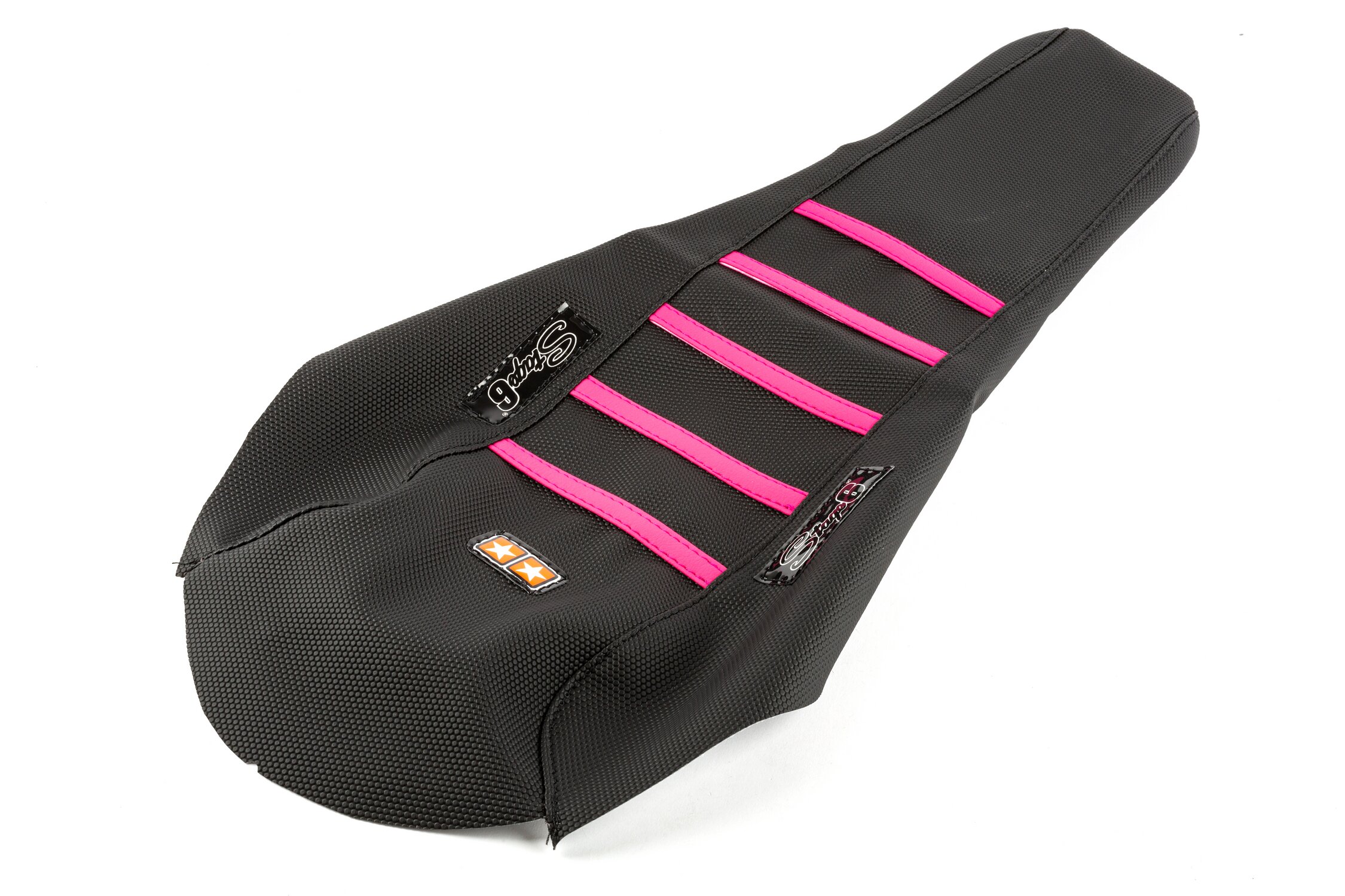 Image of Sitzbezug Stage6 schwarz - rosa Sherco HRD ab 2006