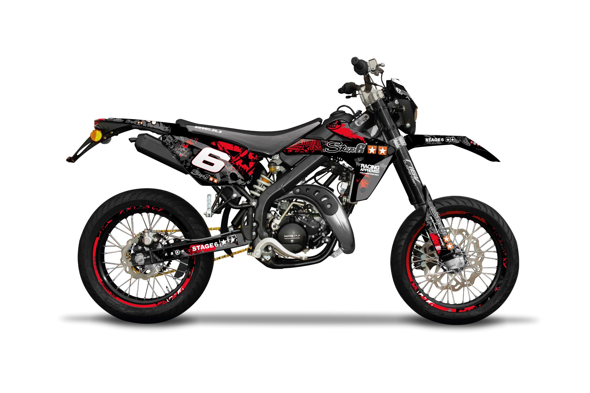 Image of Dekor Kit Rieju MRT 2009 - 2021 Stage6 rot / schwarz