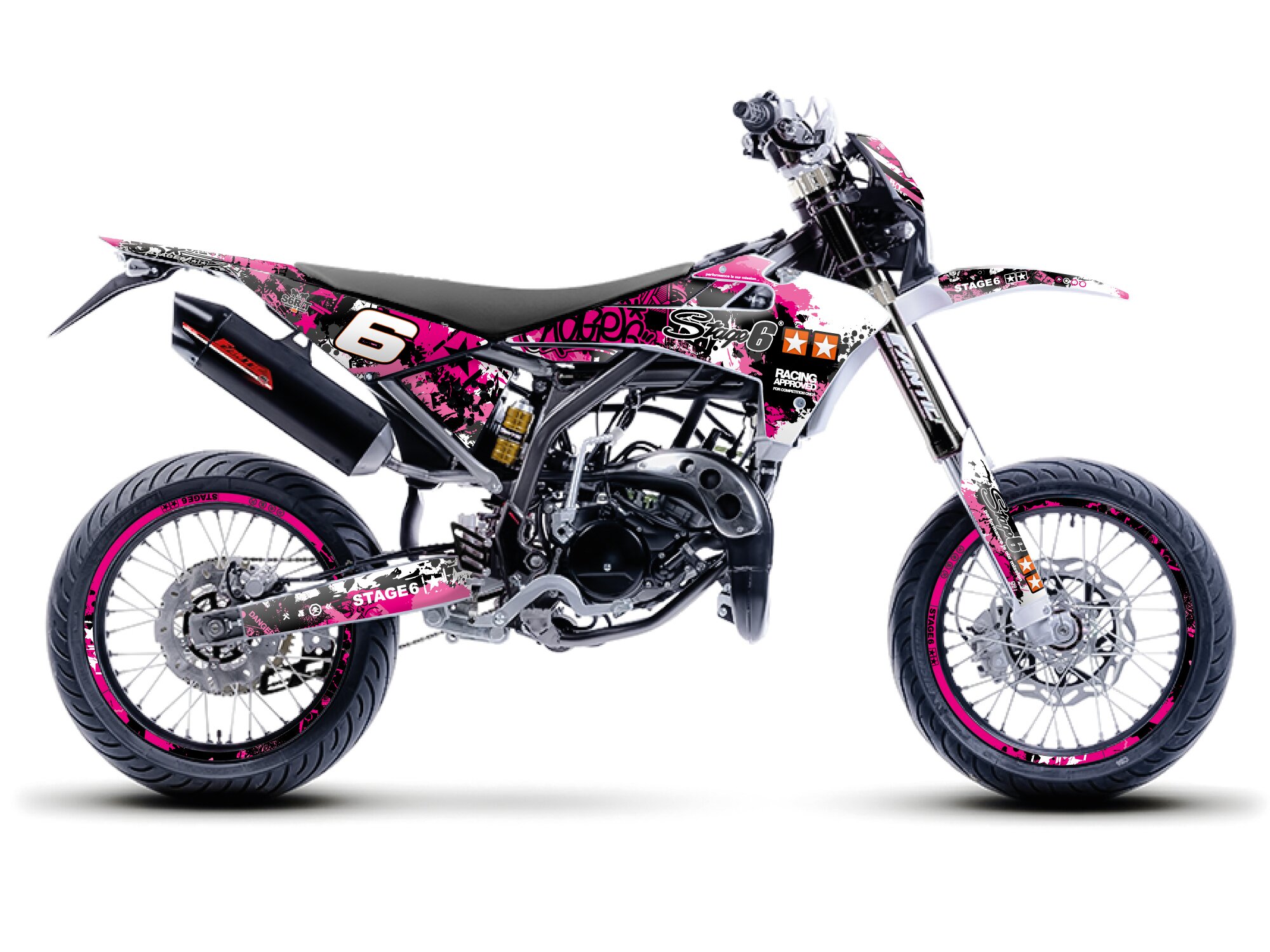 Image of Dekor Kit Fantic XM 50 2017 - 2022 pink / schwarz