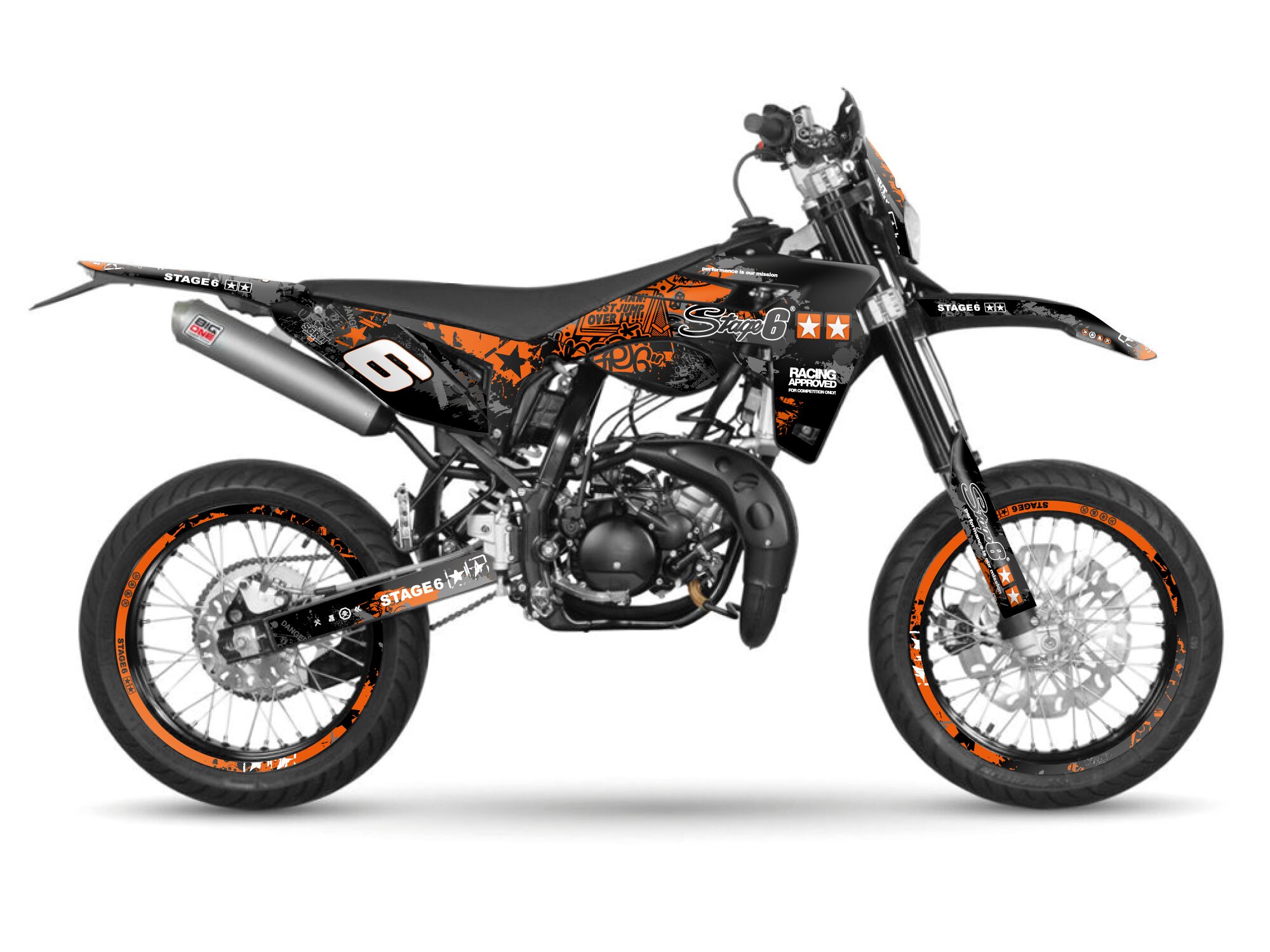 Image of Dekor Kit Sherco SM-R 50 ab 2018 Stage6 orange / schwarz