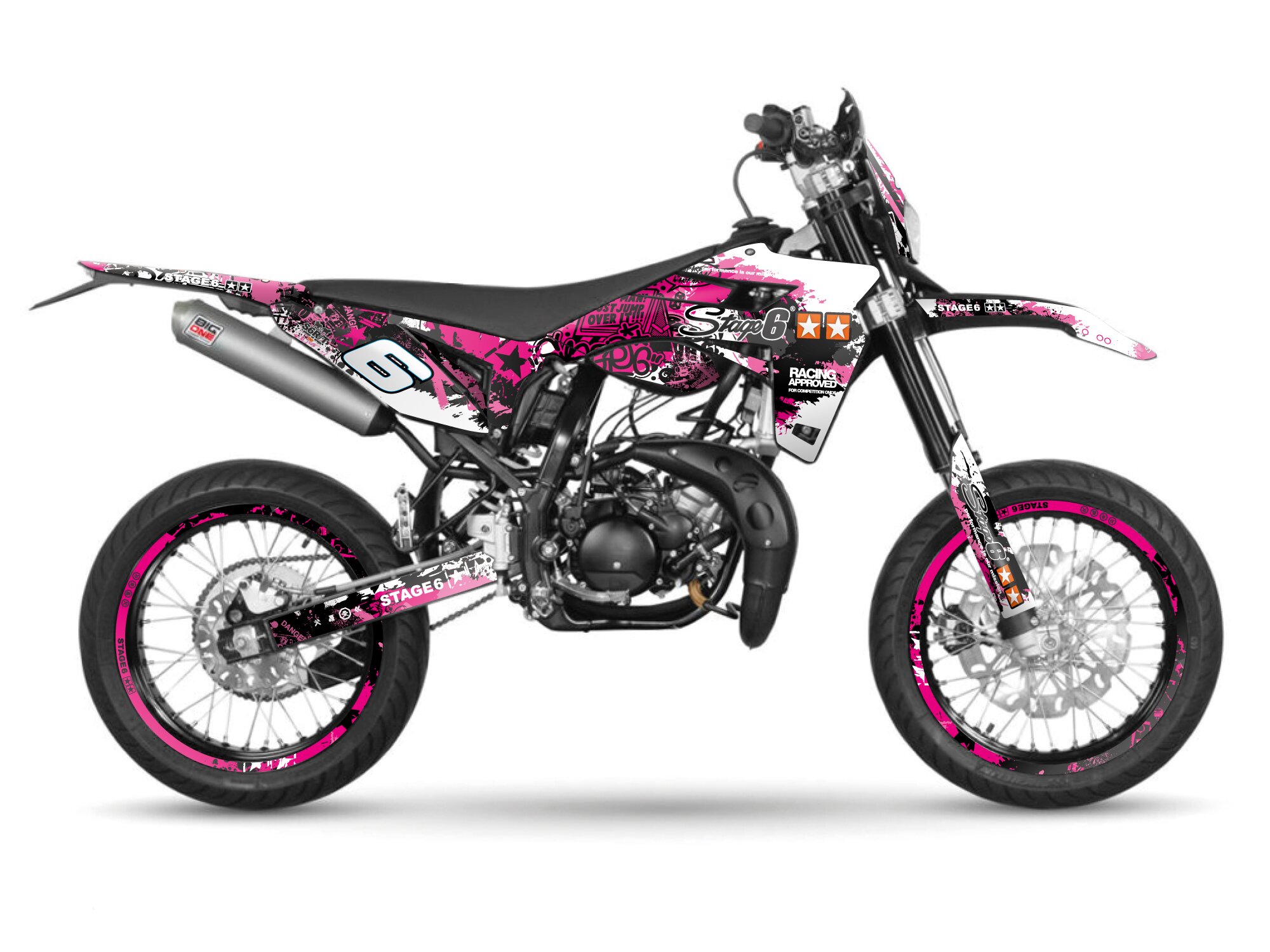 Image of Dekor Kit Sherco SM-R 50 ab 2018 Stage6 pink / schwarz