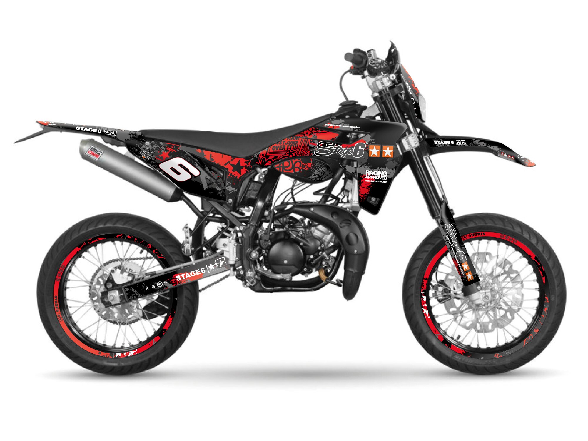 Image of Dekor Kit Sherco SM-R 50 ab 2018 Stage6 rot / schwarz