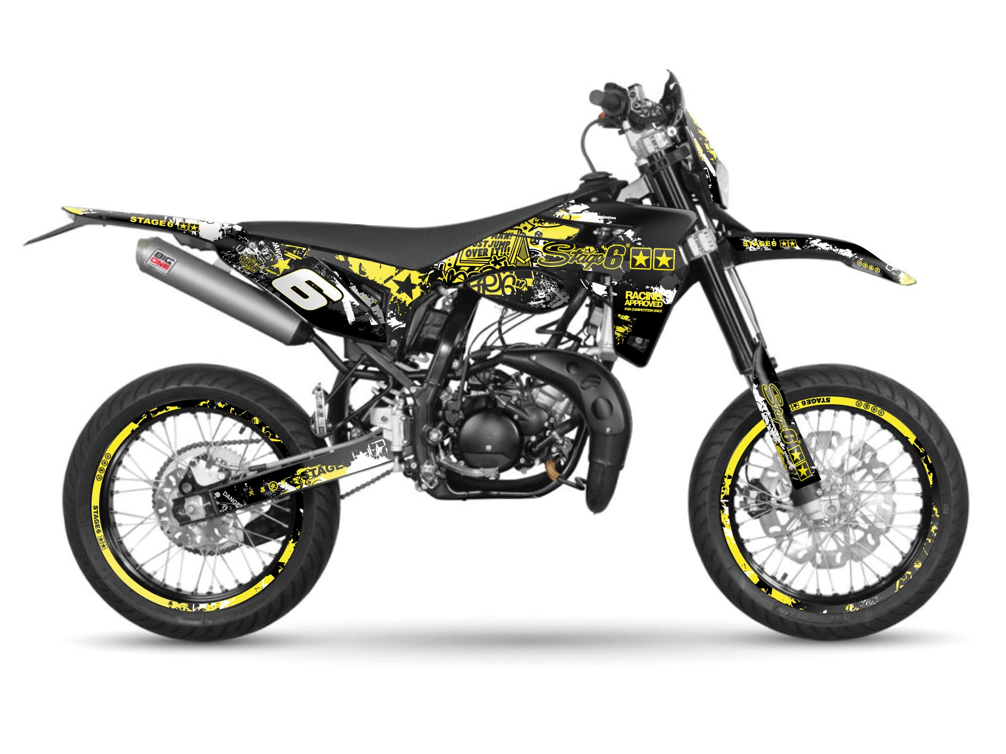 Image of Dekor Kit Sherco SM-R 50 ab 2018 Stage6 gelb / schwarz