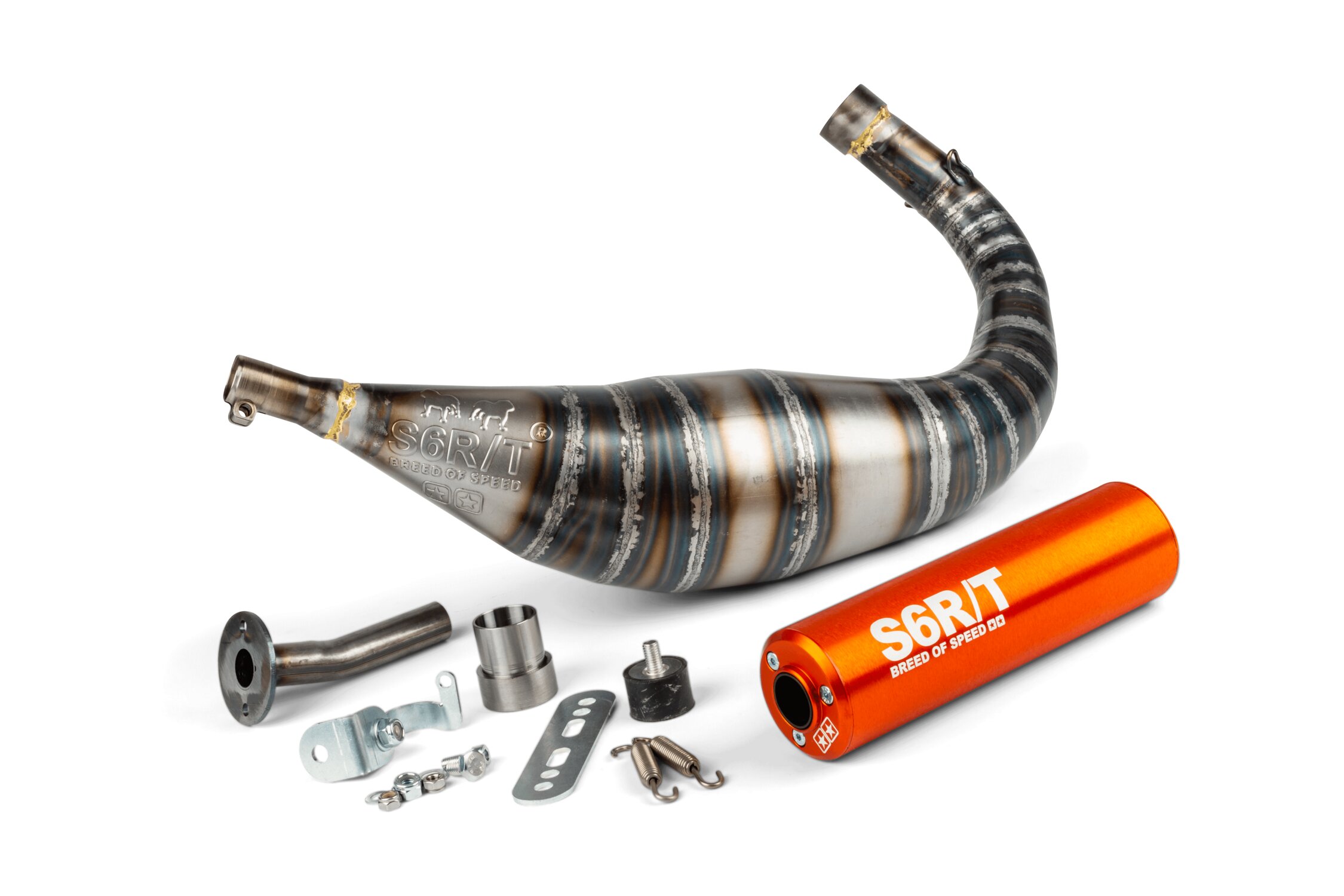Image of Auspuff Stage6 R/T 90 - 100cc CNC Orange Minarelli AM6