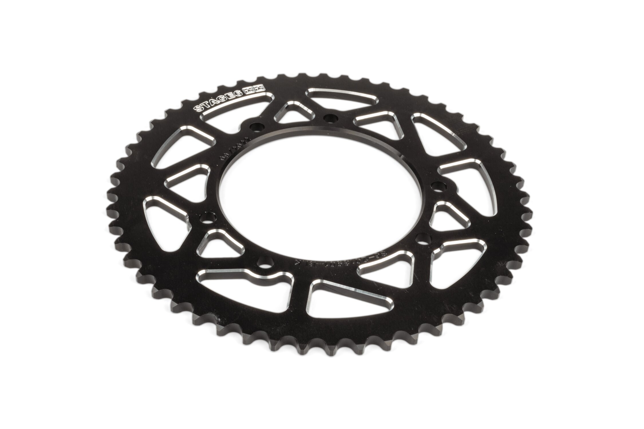 Image of Kettenrad 53 Zähne - 420 Stage6 alu CNC schwarz Rieju MRT