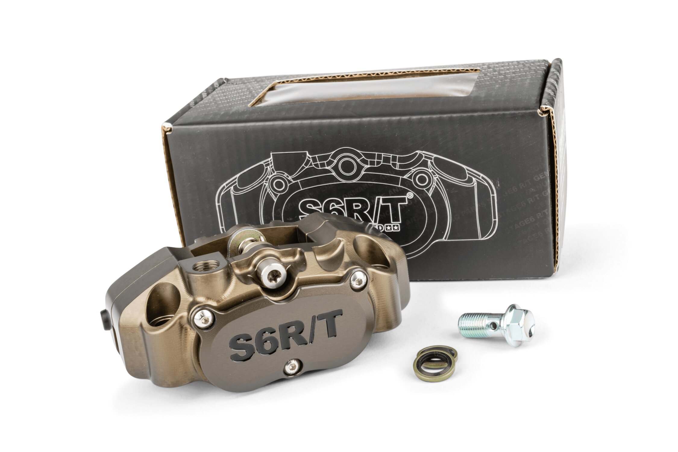 Image of 4-Kolben Bremssattel Stage6 R/T MK2 Hard anodized