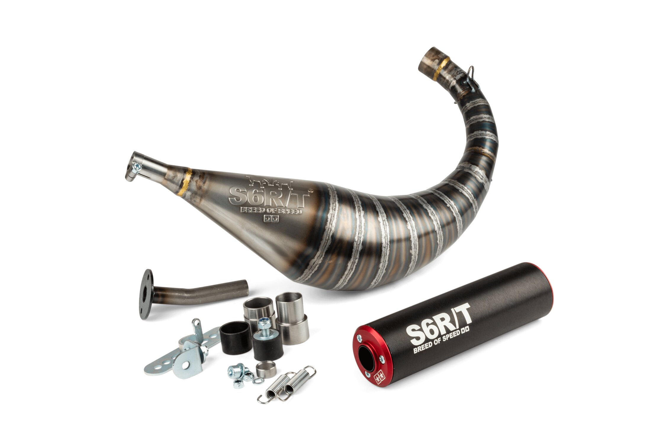 Image of Auspuff Stage6 R/T 70 - 80ccm schwarz / rot AM6