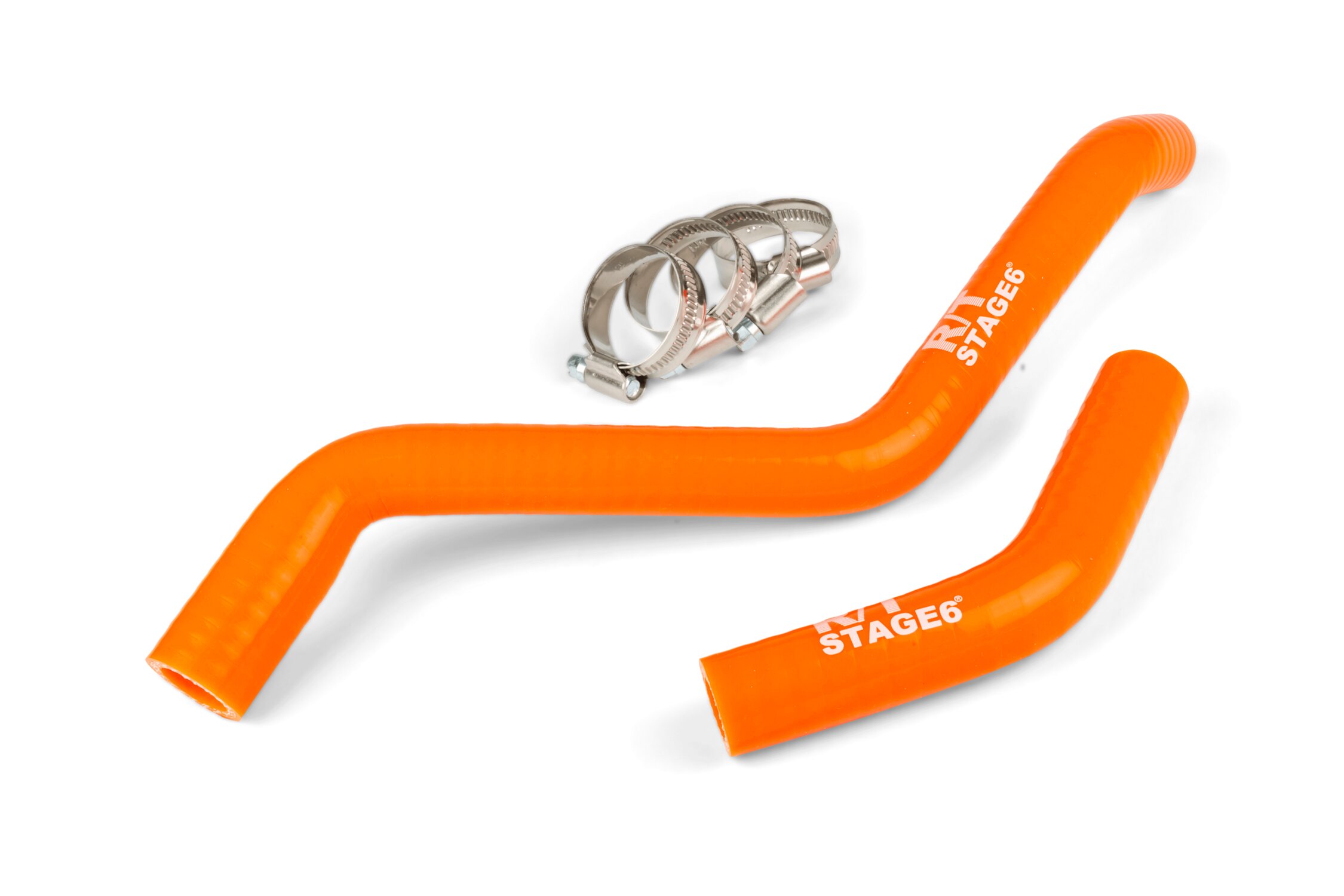 Image of Kühlerschlauch Set Stage6 R/T orange Derbi Euro 3 / Euro 4