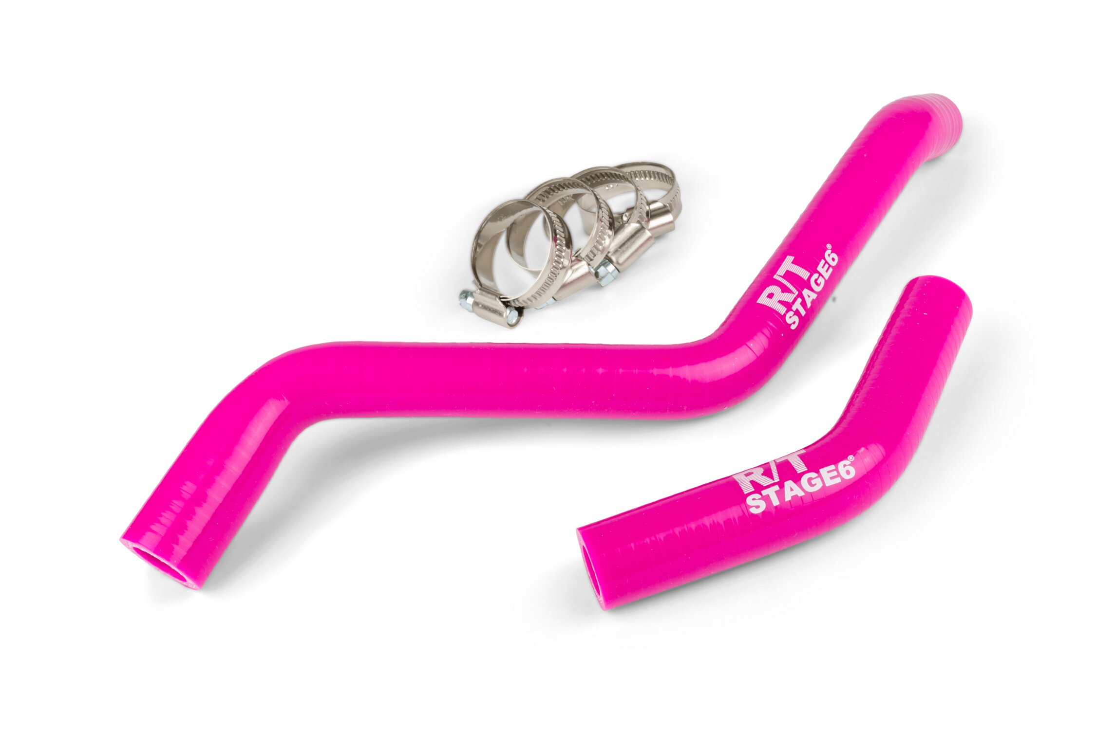 Image of Kühlerschlauch Set Stage6 R/T pink Derbi Euro 3 / Euro 4