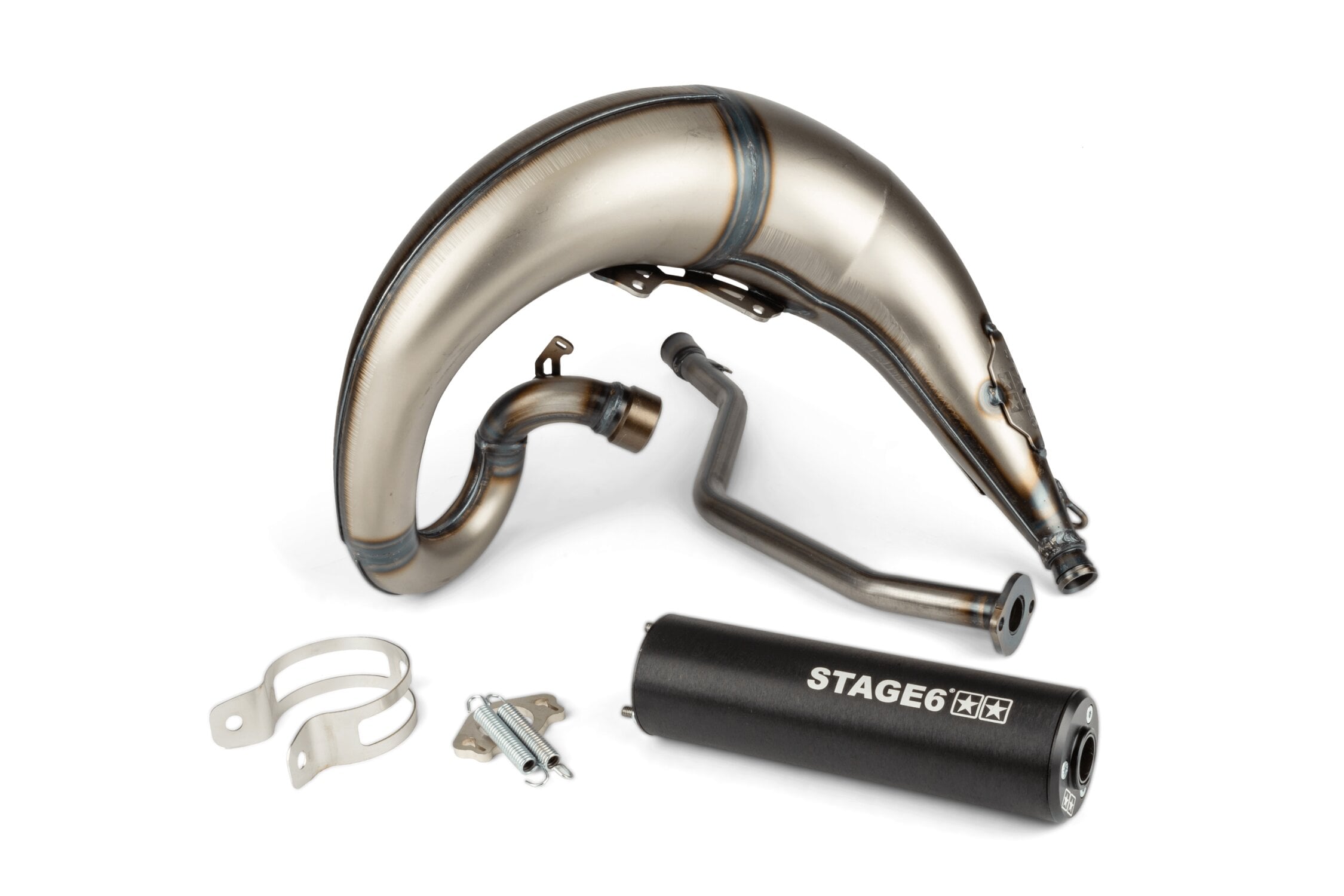 Image of Auspuffanlage Stage6 Streetrace high mount CNC schwarz Yamaha DT50