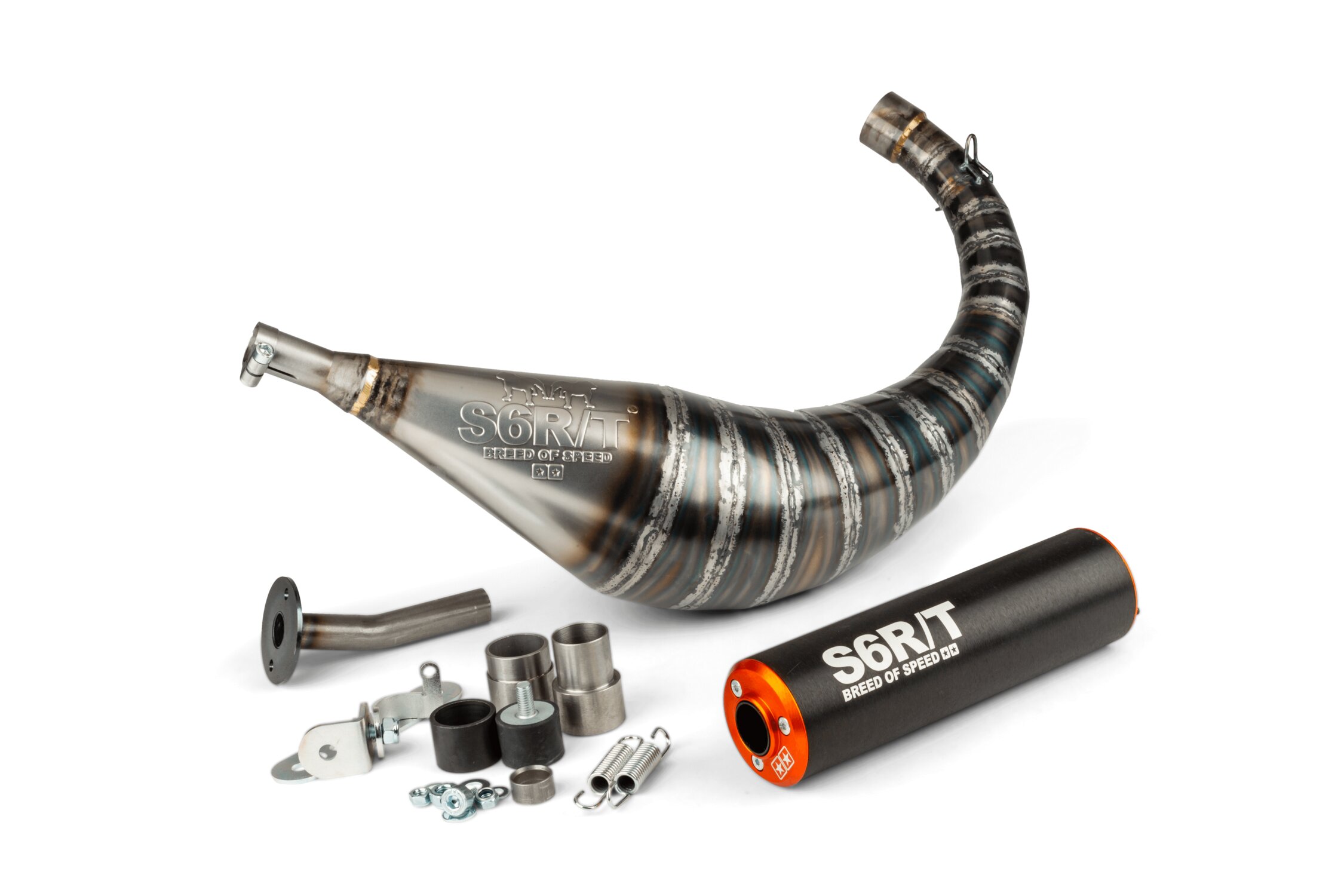 Image of Auspuff Stage6 R/T 70 - 80ccm schwarz / orange AM6