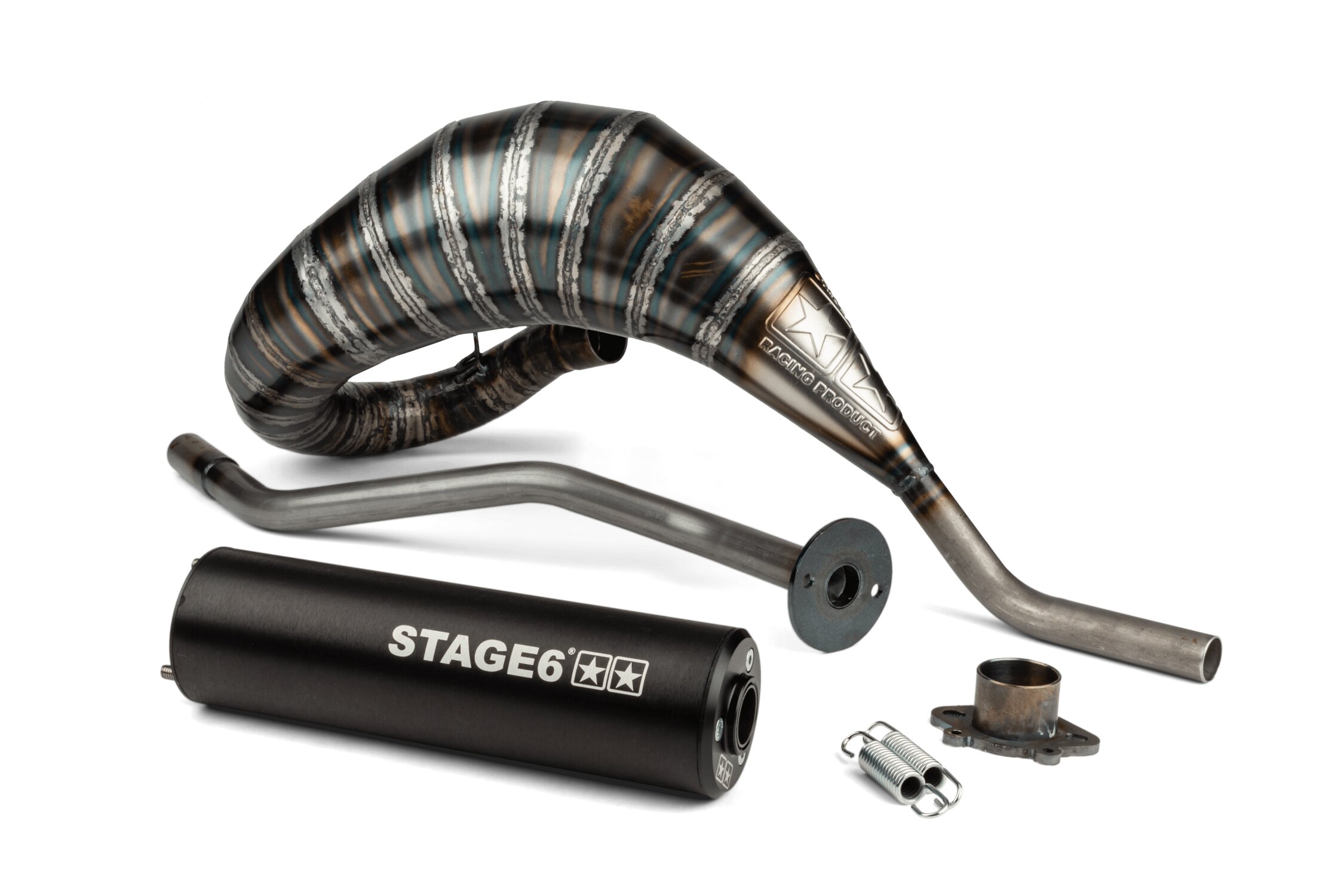 Image of Auspuff Stage6 80 - 90 Derbi schwarz