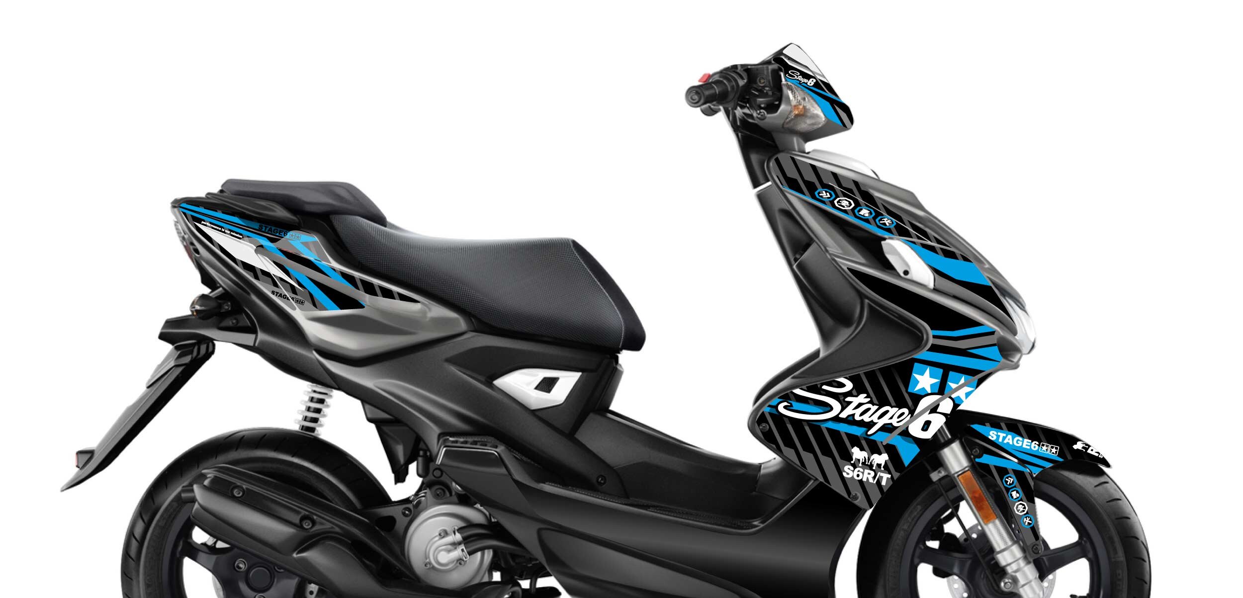 Image of Dekor Kit Yamaha Aerox ab 2013 Stage6 Blau