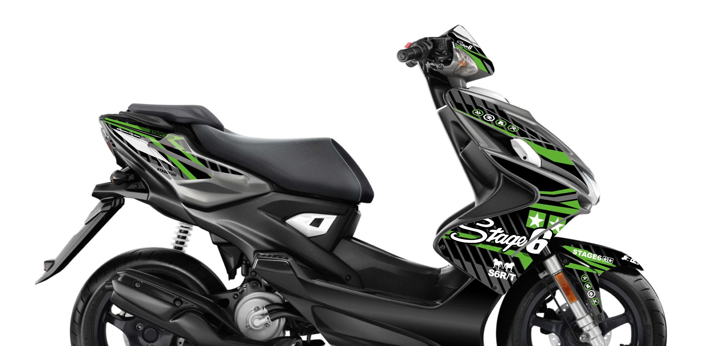 Image of Dekor Kit Yamaha Aerox ab 2013 Stage6 Grün