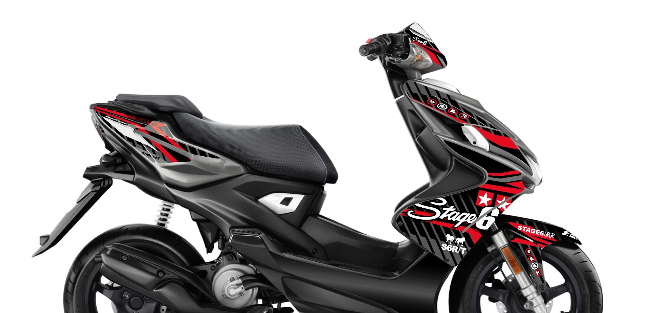 Image of Dekor Kit Yamaha Aerox ab 2013 Stage6 Rot