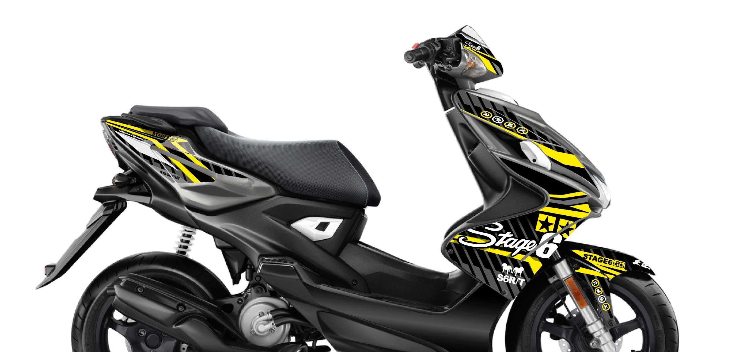 Image of Dekor Kit Yamaha Aerox ab 2013 Stage6 Gelb