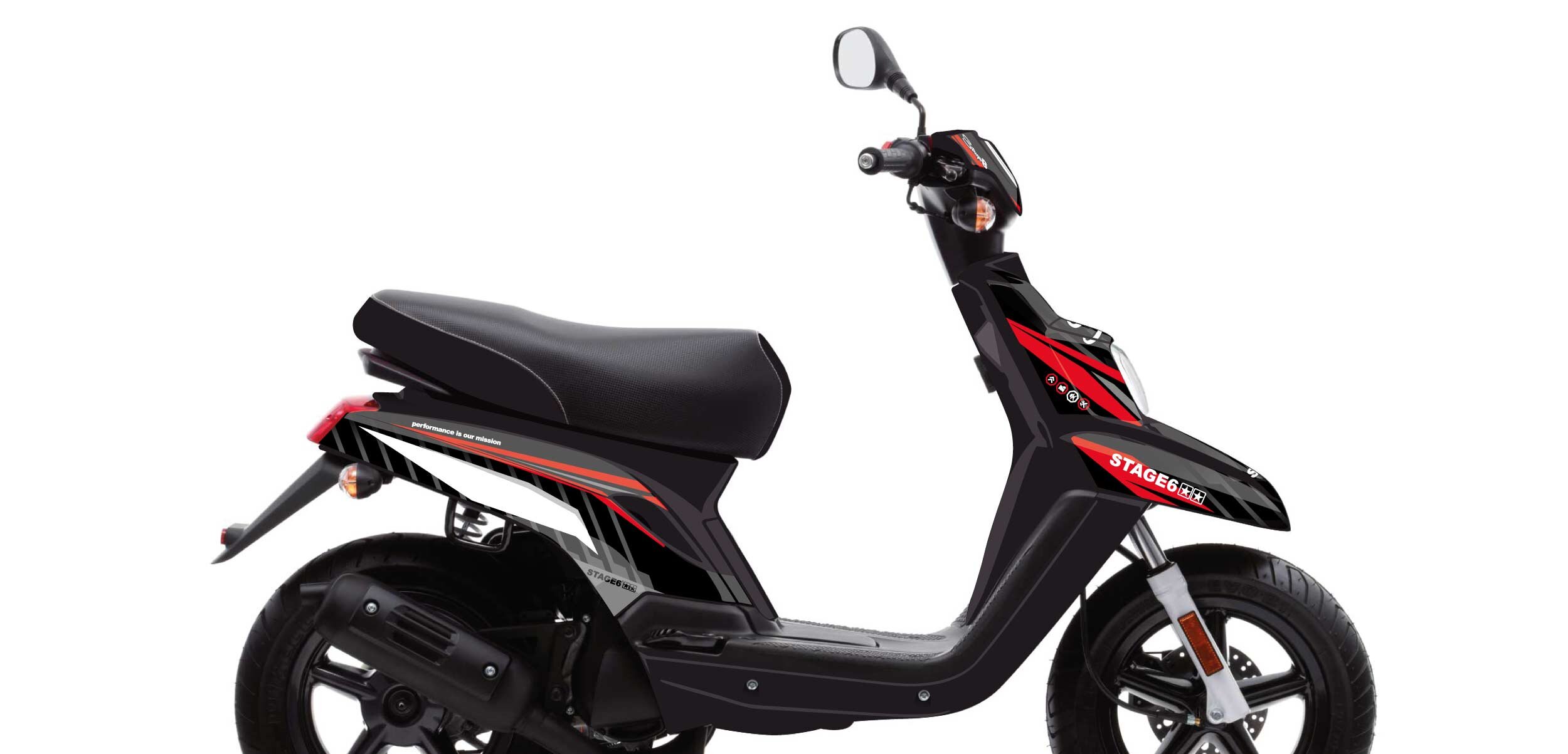 Image of Dekor Kit Yamaha BWs ab 2004 Stage6 Rot