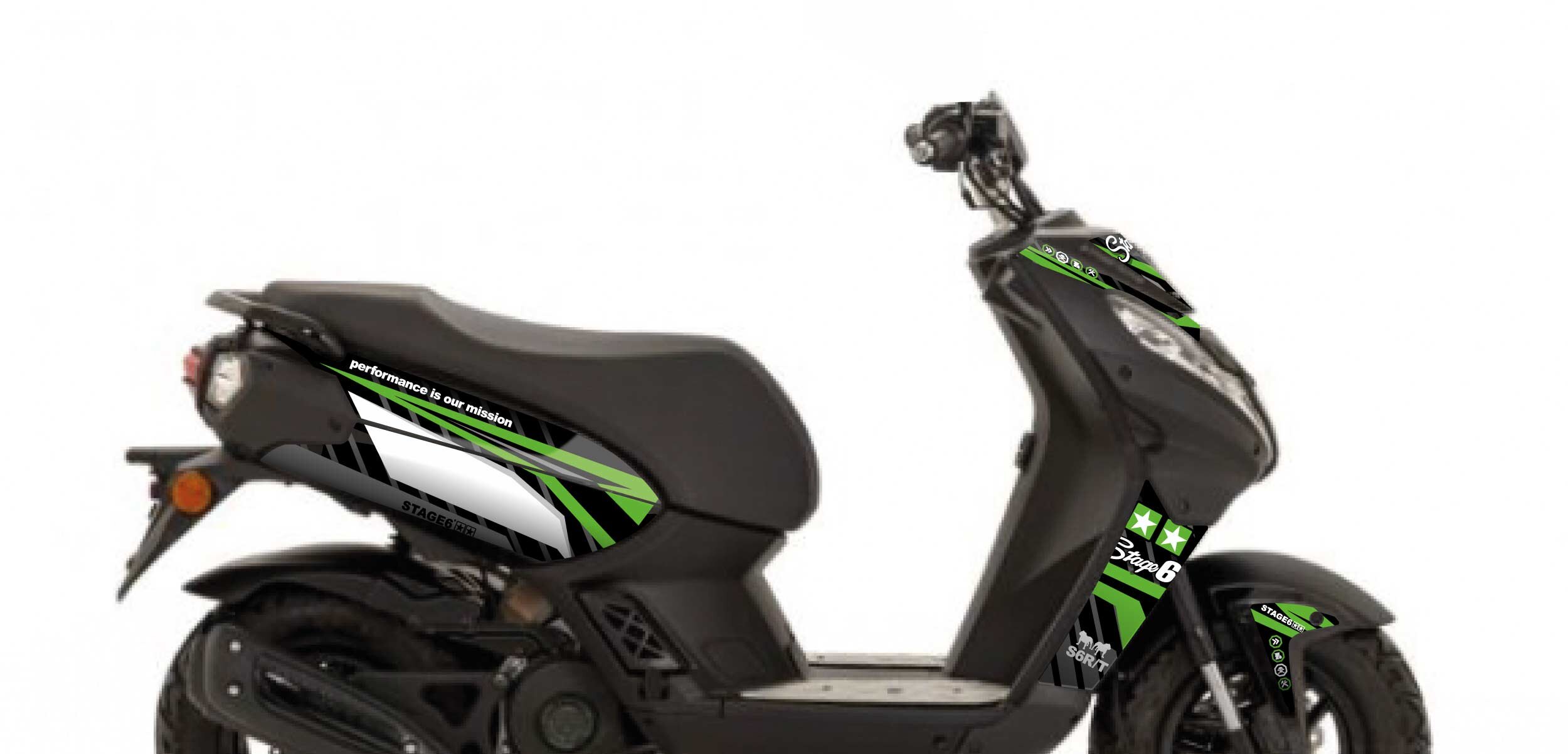 Image of Dekor Kit Peugeot Streetzone Stage6 Grün