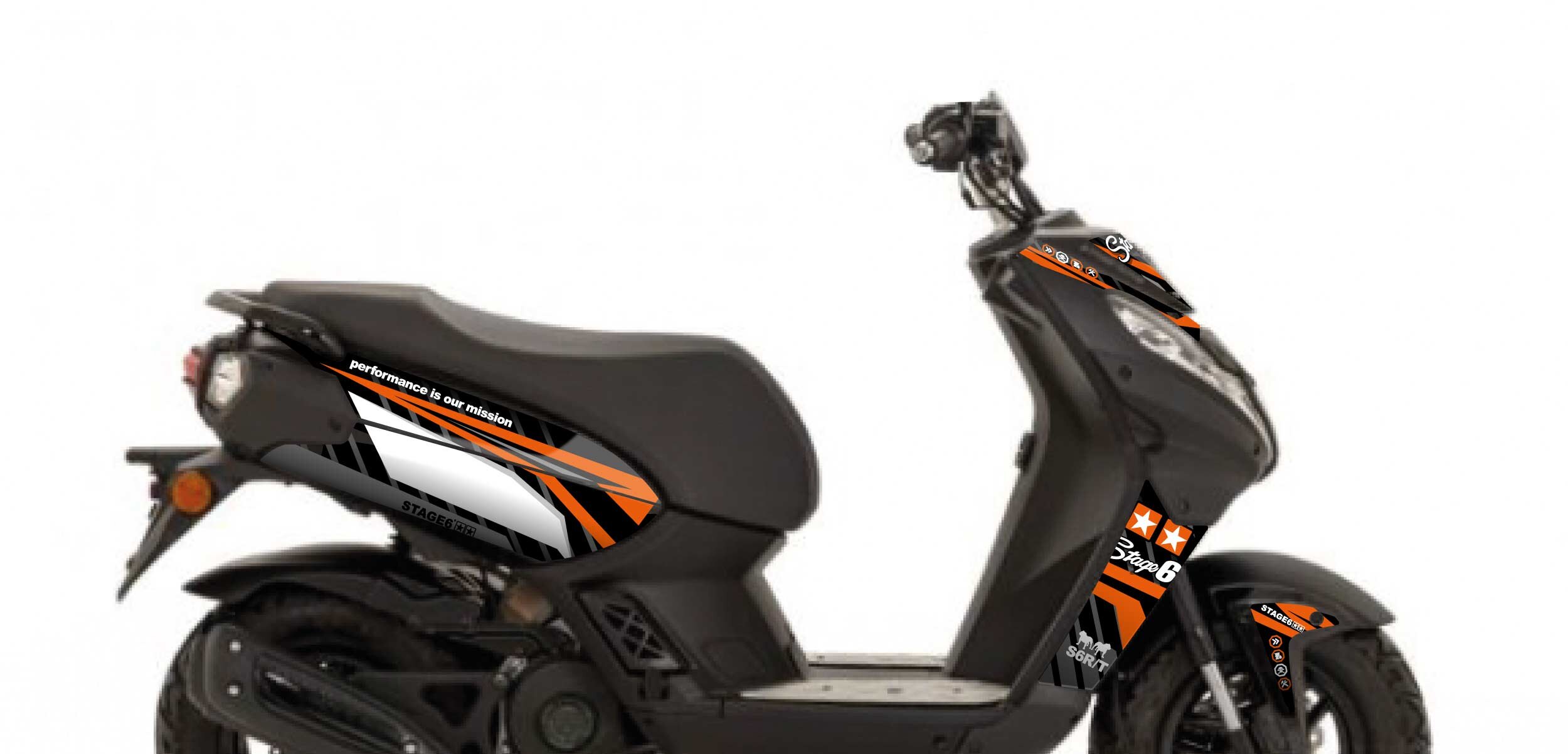 Image of Dekor Kit Peugeot Streetzone Stage6 Orange