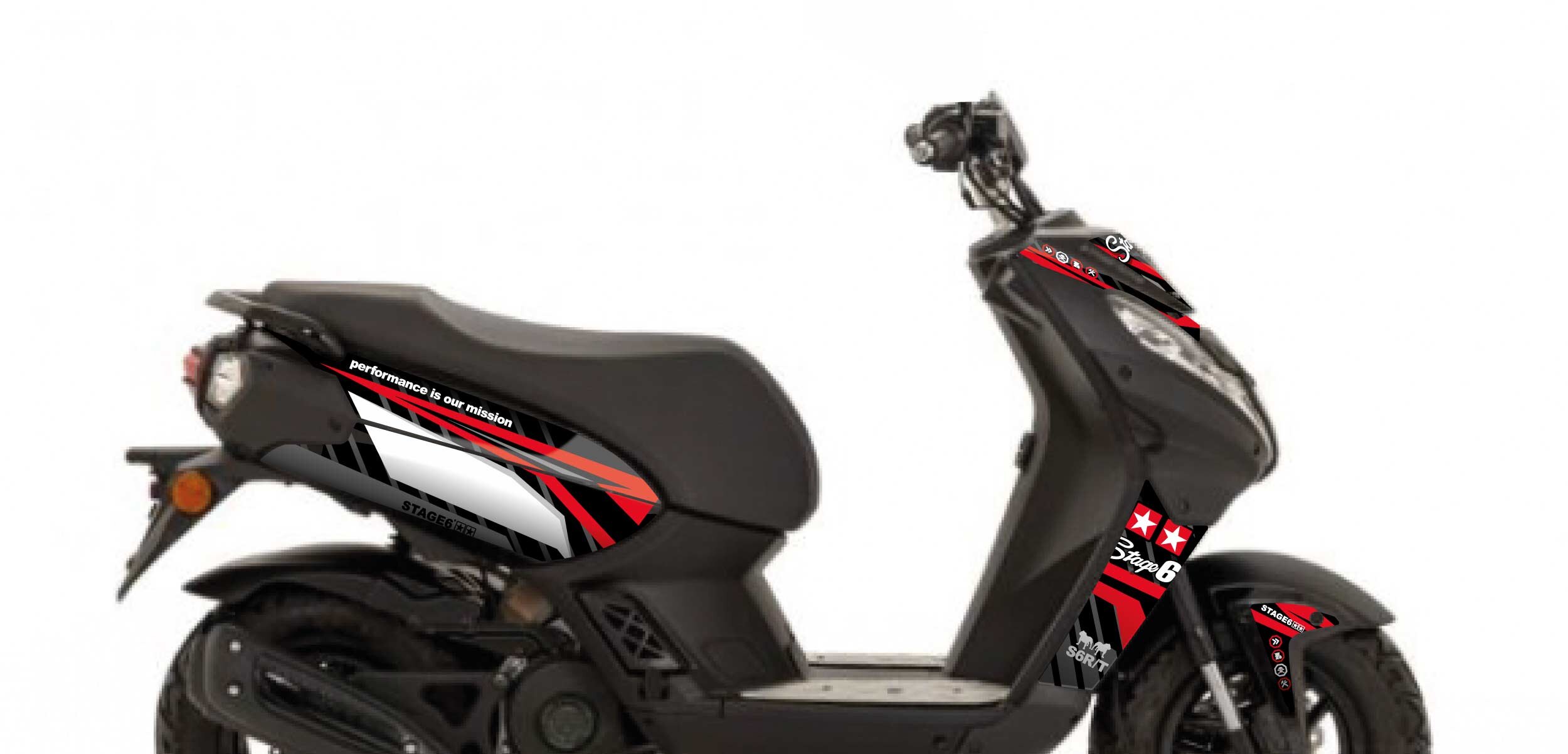 Image of Dekor Kit Peugeot Streetzone Stage6 Rot