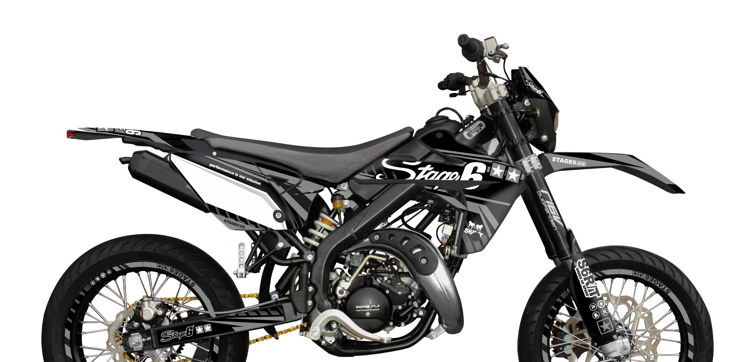 Image of Dekor Kit Rieju MRT 2009 - 2021 Stage6 Schwarz