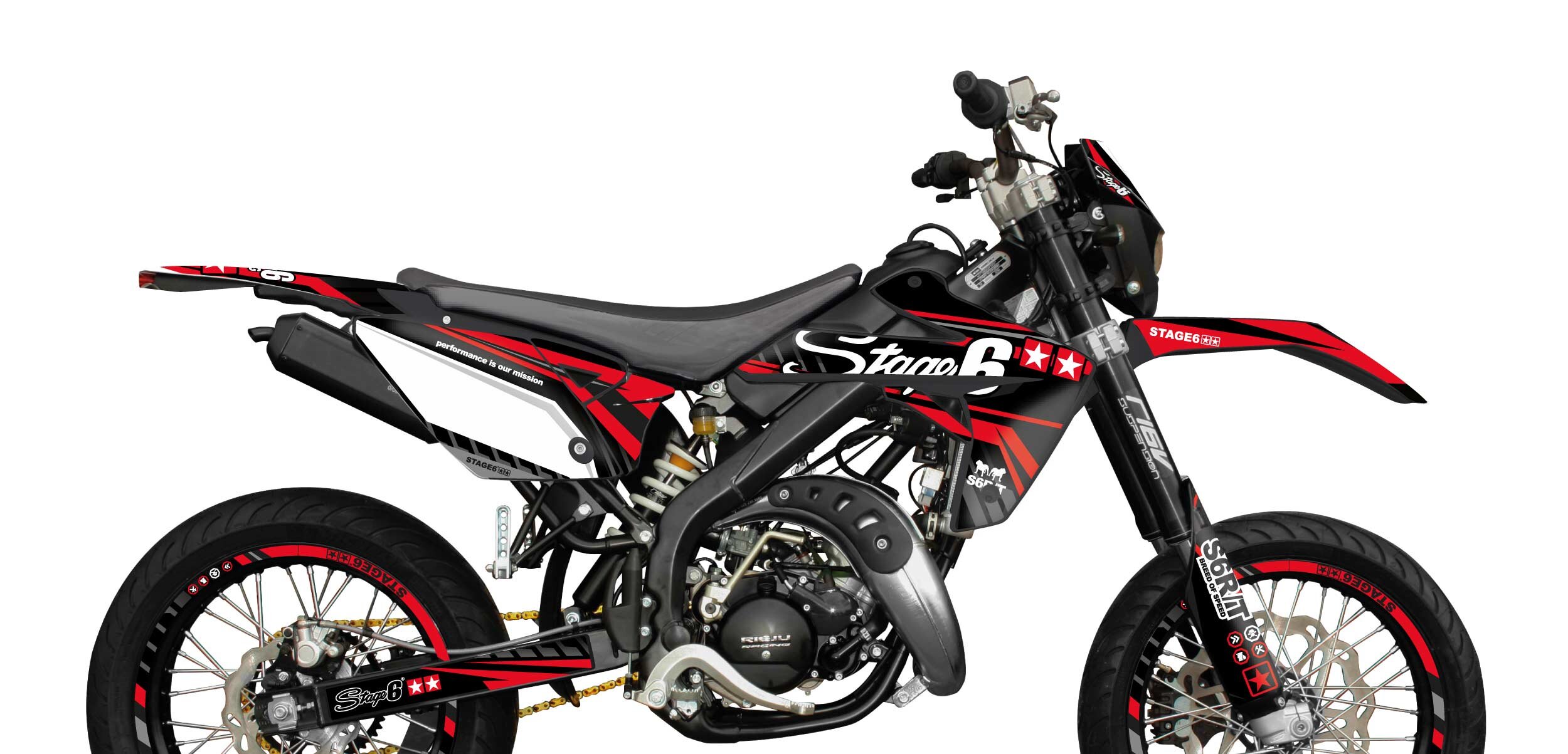 Image of Dekor Kit Rieju MRT 2009 - 2021 Stage6 Rot