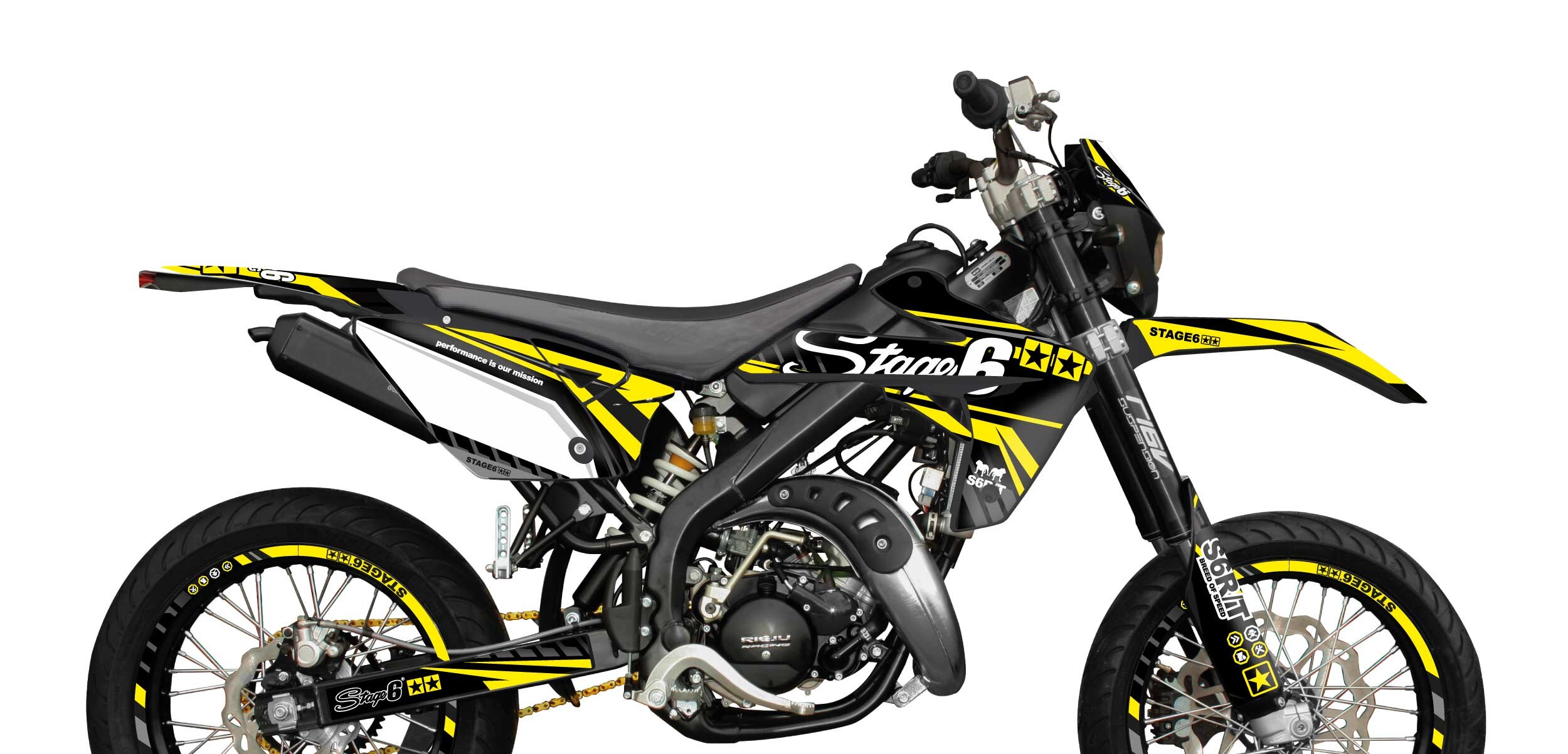 Image of Dekor Kit Rieju MRT 2009 - 2021 Stage6 Gelb