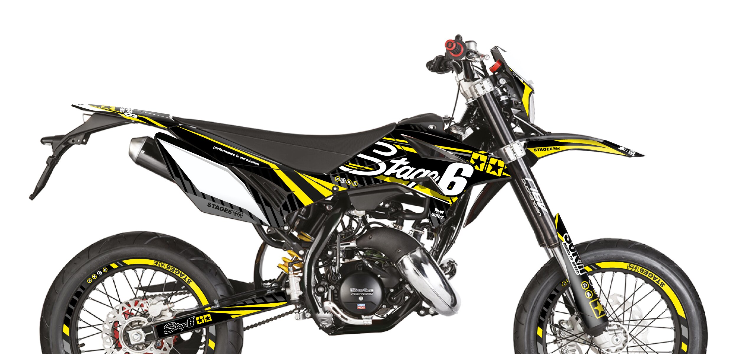 Image of Dekor Kit Beta RR 2011 - 2020 Stage6 Gelb