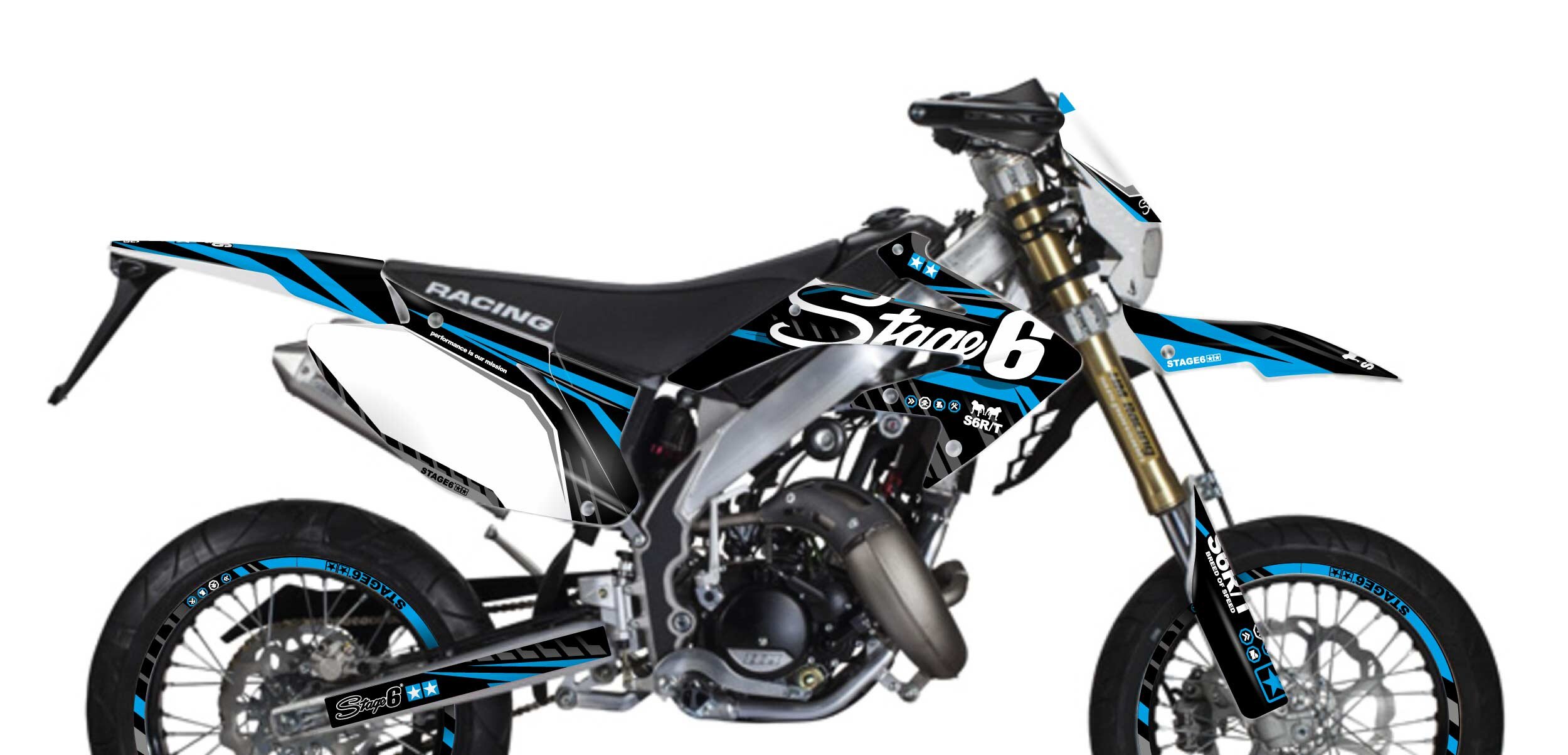 Image of Dekor Kit Honda HM 50 Stage6 Blau