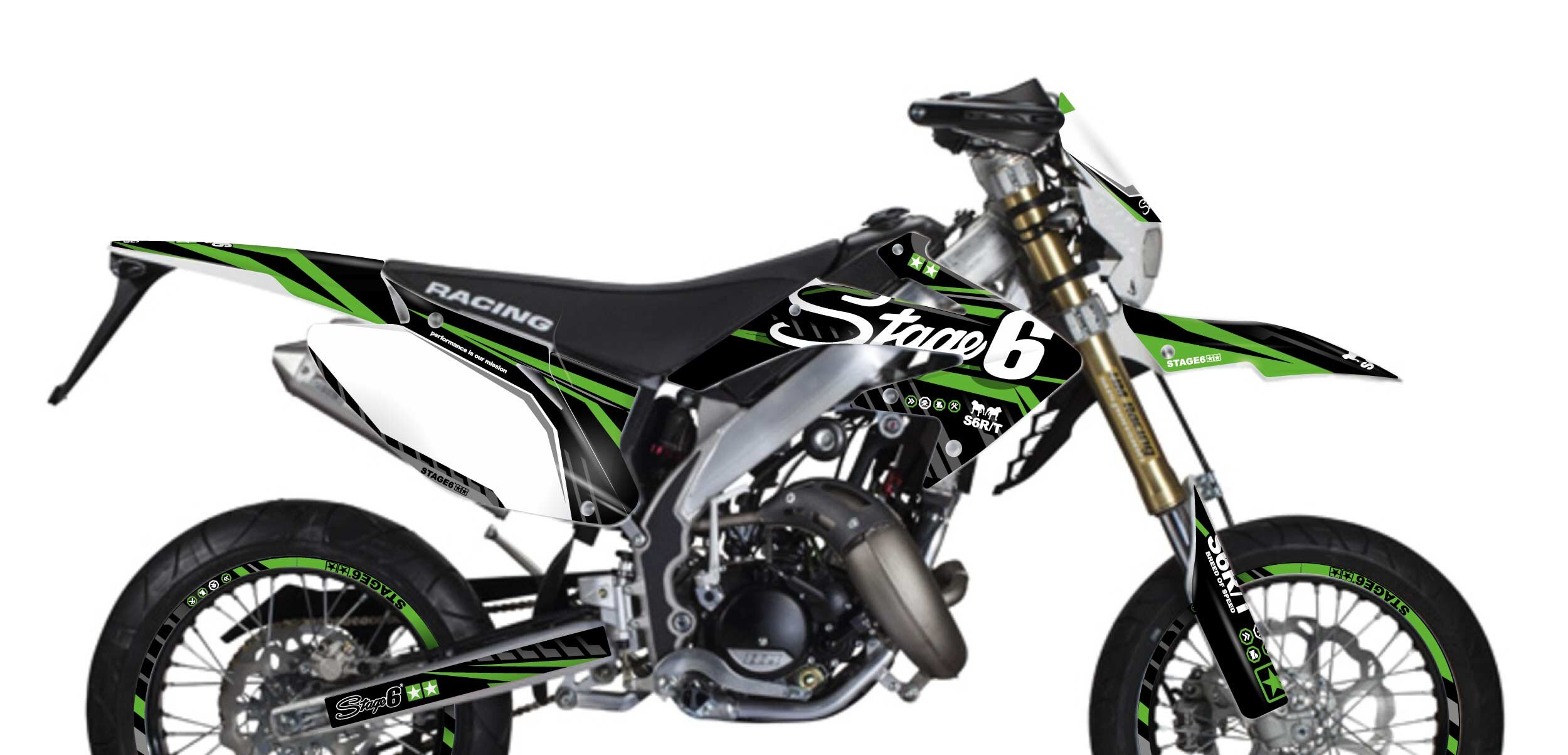 Image of Dekor Kit Honda HM 50 Stage6 Grün