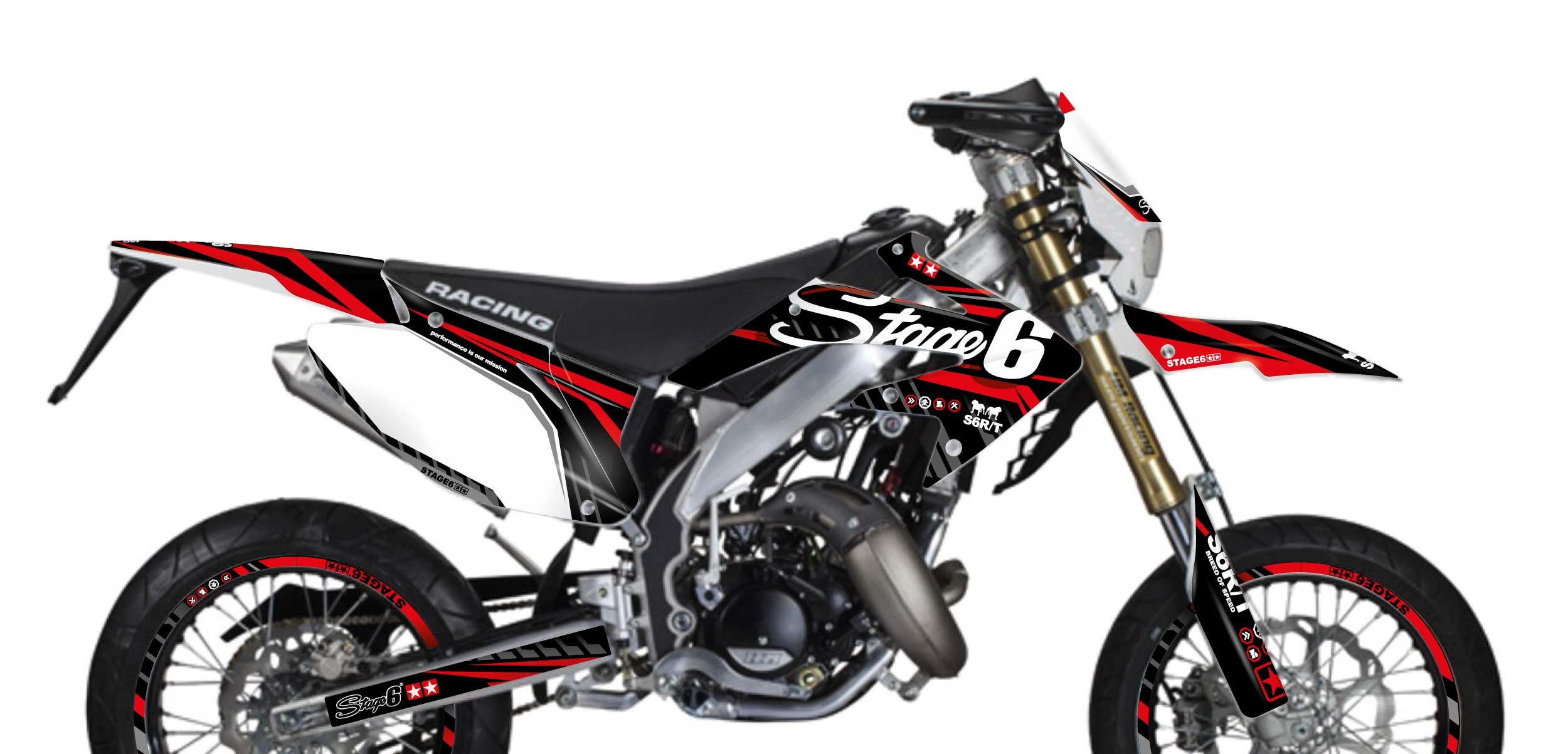 Image of Dekor Kit Honda HM 50 Stage6 Rot